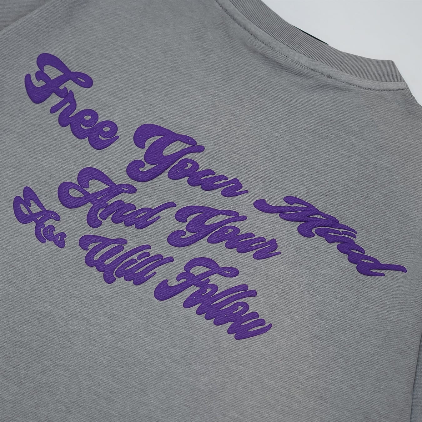 T.C.R LIGHTNING MARIA WASHED S/S TEE - ASH GRAY