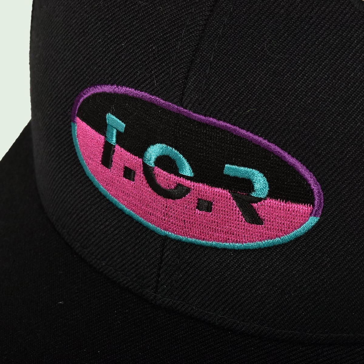 T.C.R CAPSULE EMBROIDERY CAP - BLACK/PURPLE/PINK/TURQUOISE