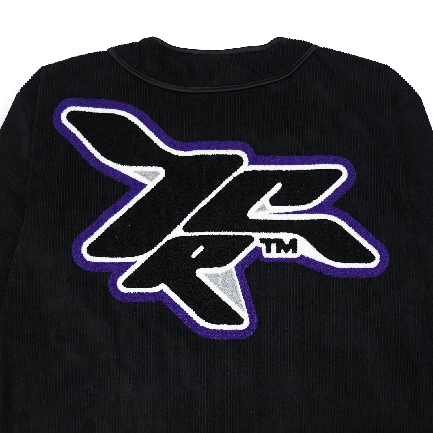 T.C.R BASEBALL CORDUROY OUTERSHIRTS - BLACK