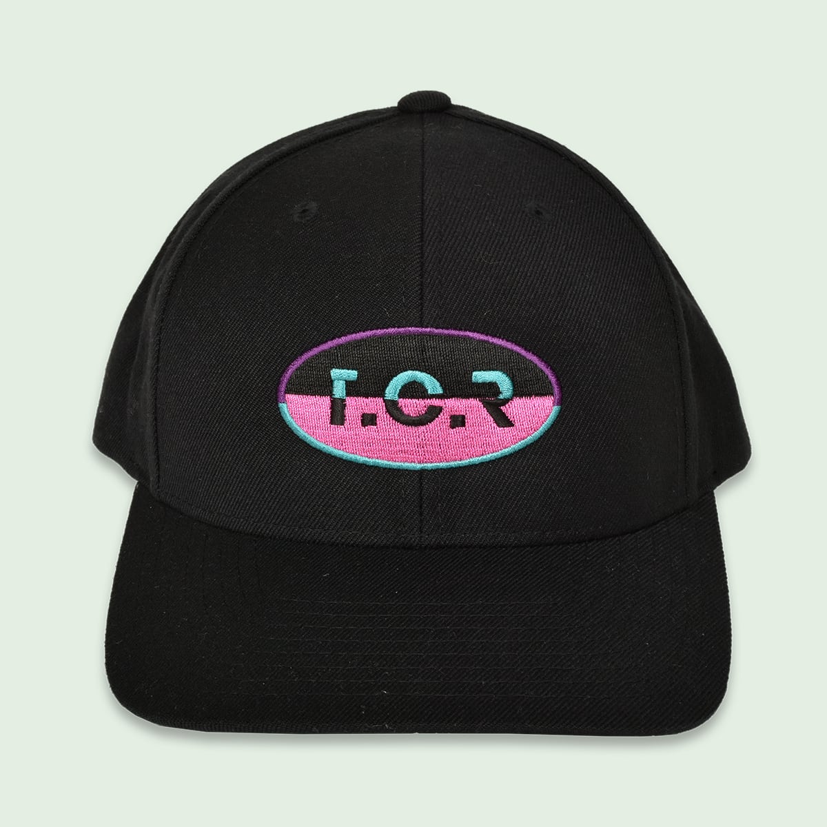 T.C.R CAPSULE EMBROIDERY CAP - BLACK/PURPLE/PINK/TURQUOISE