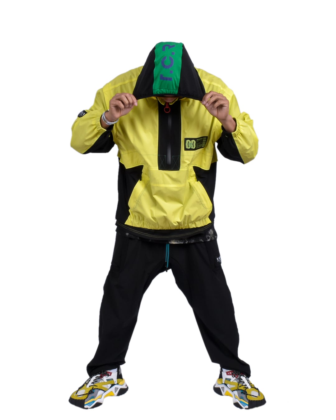 T.C.R TRICLIMATE 2WAY SHELL ANORAK V2 - YELLOW/BLACK