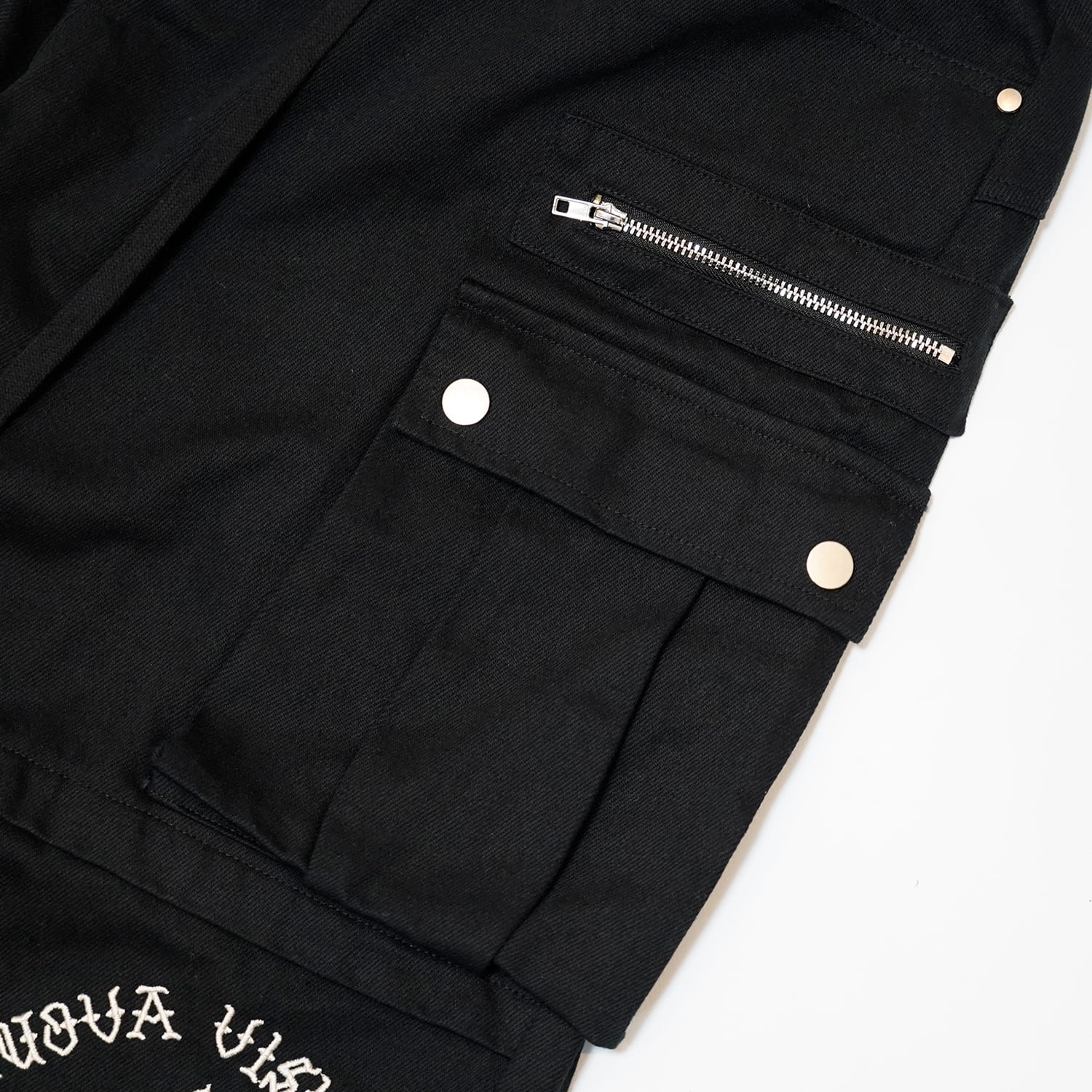 T.C.R NUOVA VISIONE BAGGY CARGO PANTS - BLACK