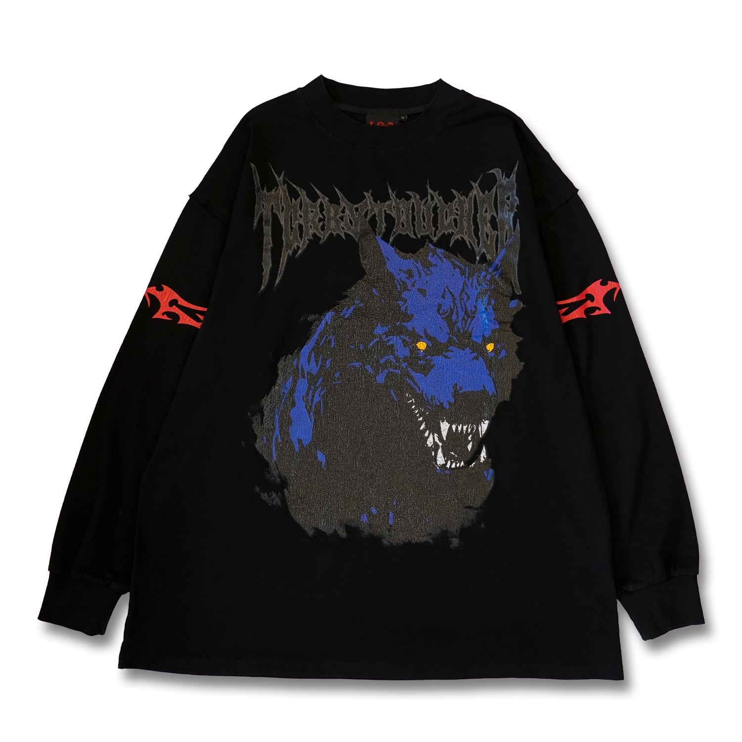 T.C.R WOLF L/S TEE - BLACK