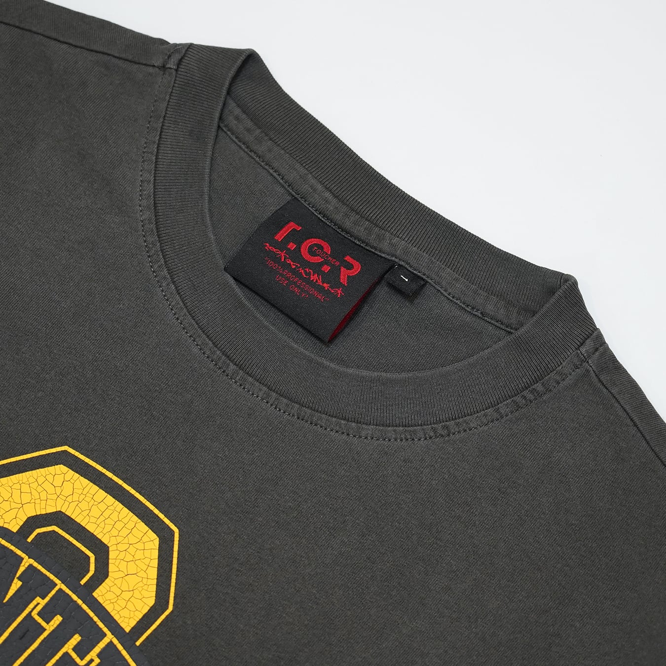 T.C.R MIND CONTROLLER WASHED S/S TEE - DARK GRAY