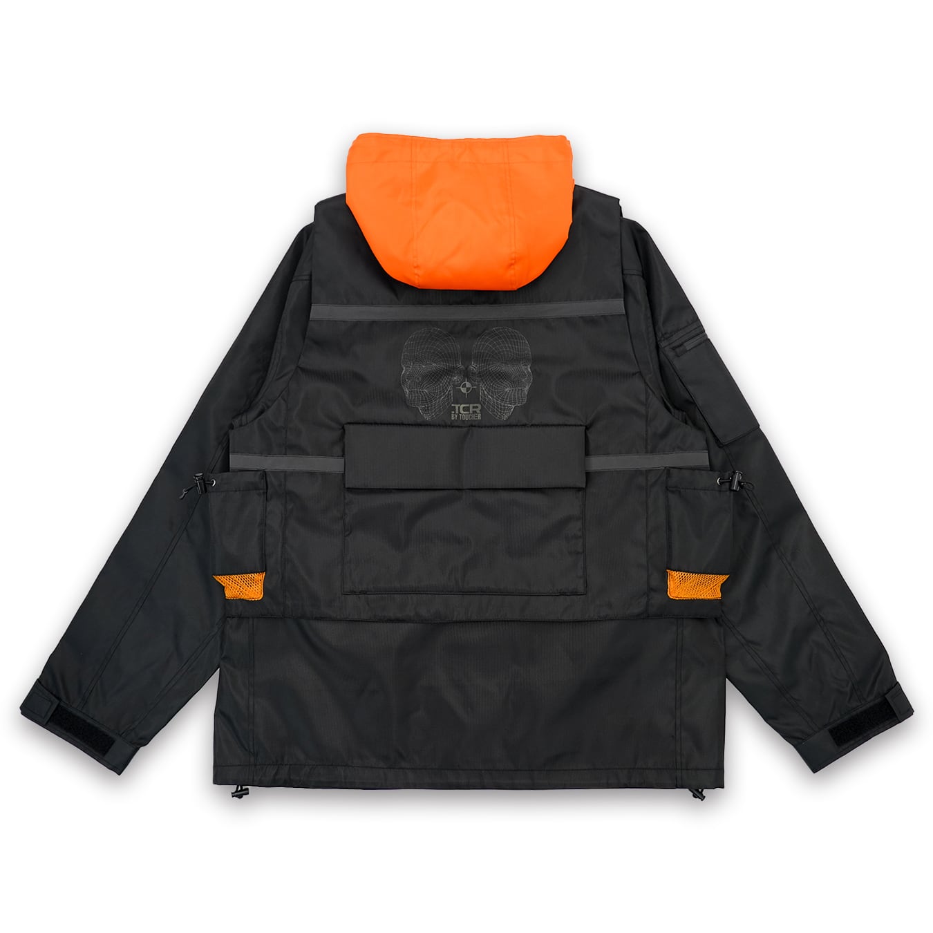 T.C.R WATERPROOF VENTURE JACKET - BLACK / ORANGE