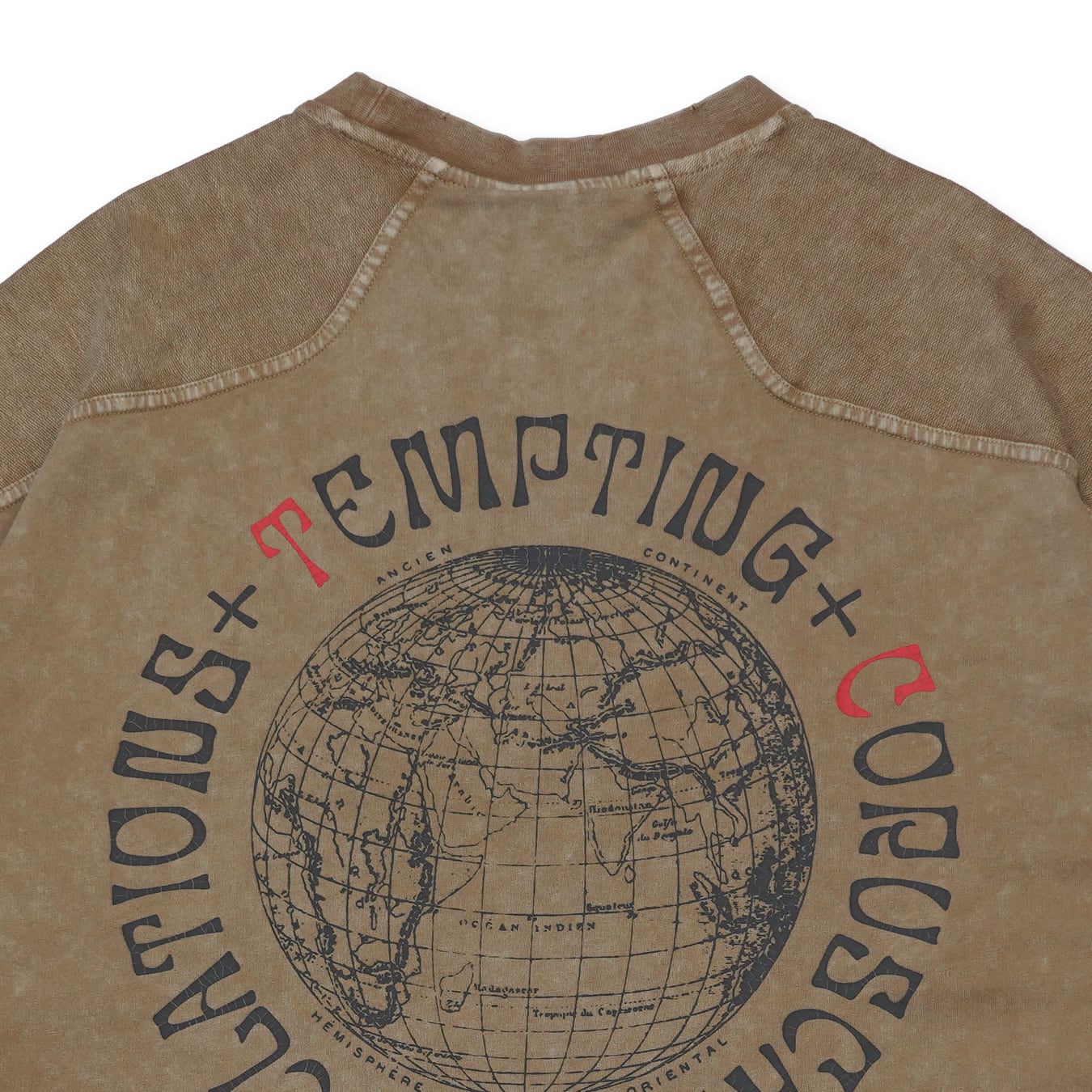 T.C.R ANGELS WASHED S/S PANEL TEE - IVOLY