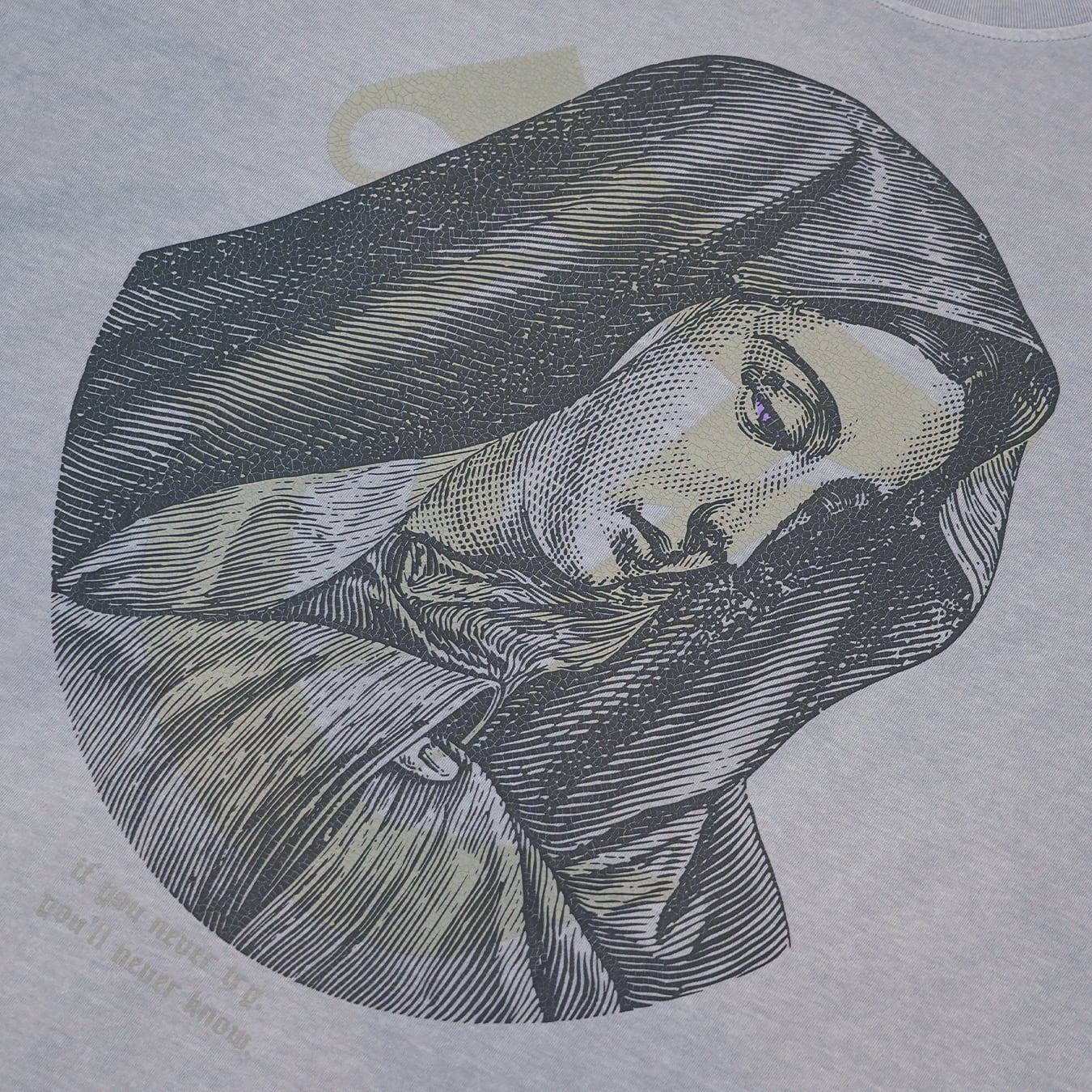 T.C.R LIGHTNING MARIA WASHED S/S TEE - ASH GRAY