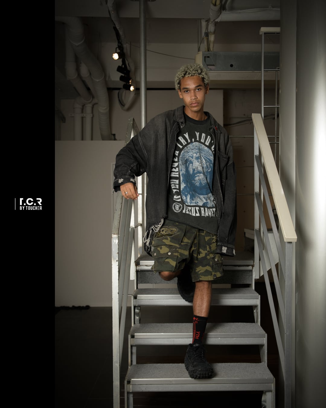 T.C.R RELAPSE MULTI POCKET SAROUEL CARGO SHORTS - CAMO