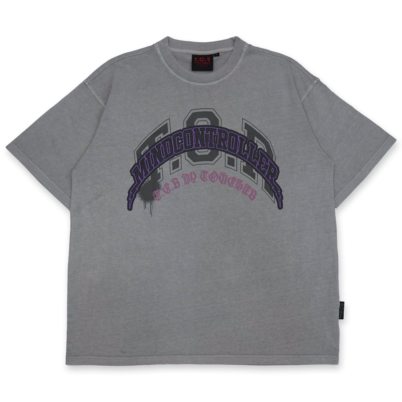 T.C.R MIND CONTROLLER WASHED S/S TEE - ASH GRAY