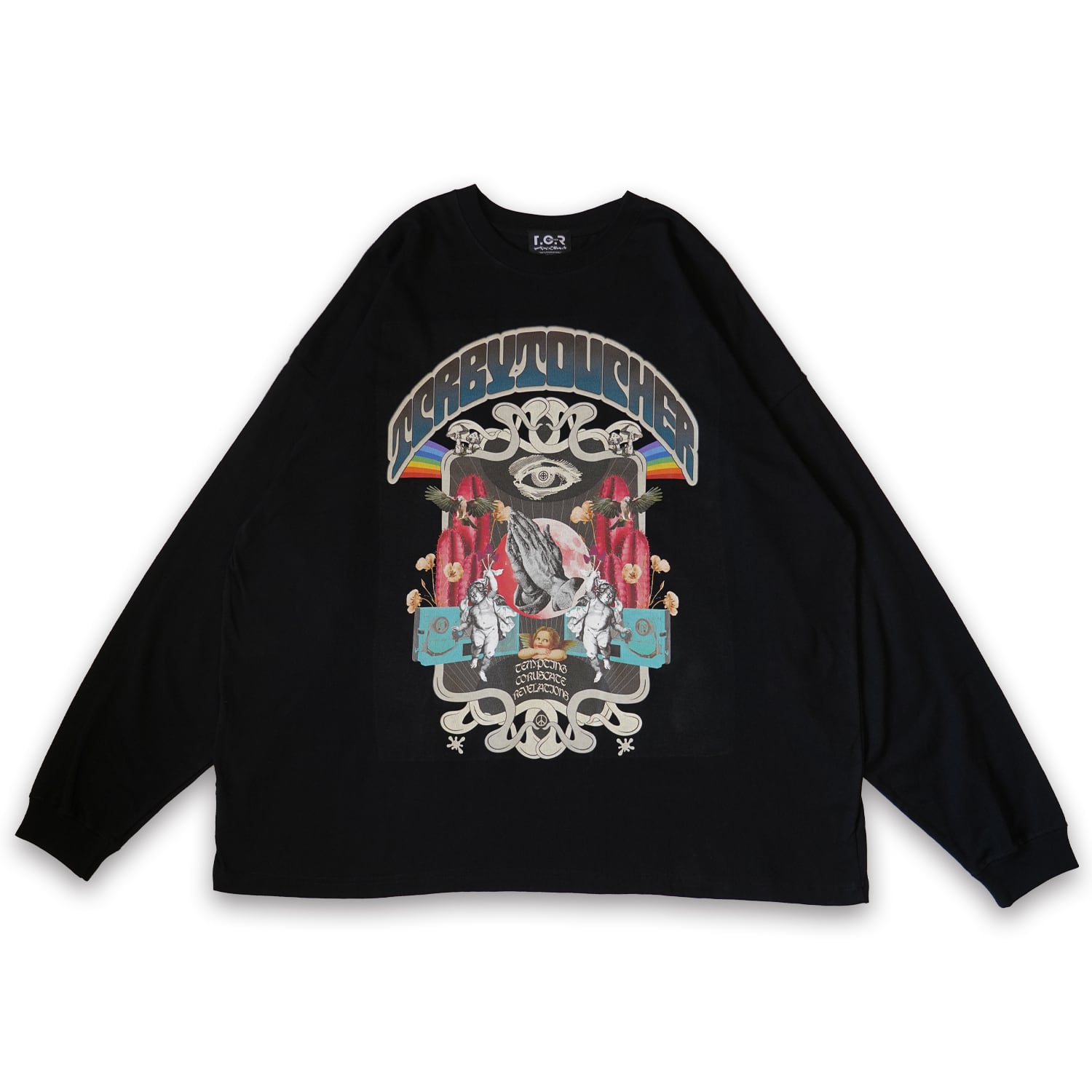 T.C.R MUSHROOM WIDE FIT L/S TEE - BLACK
