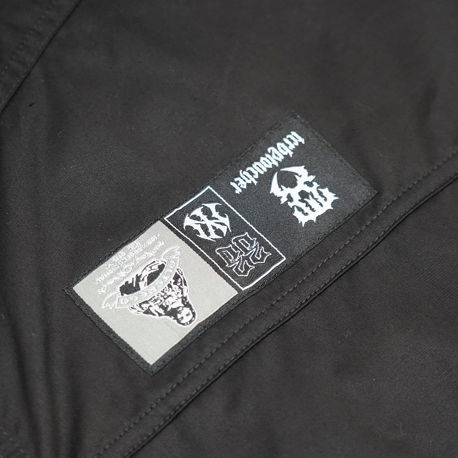 T.C.R NIGHT RAVER RECONSTRUCTION SHIRTS - BLACK