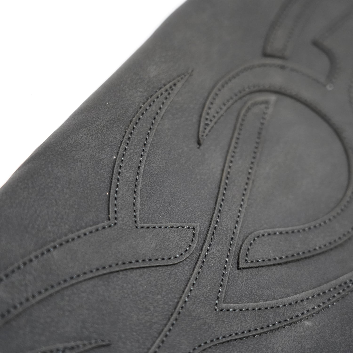 T.C.R WASHED FAUX LEATHER FLAME TRACKER JACKET - BLACK