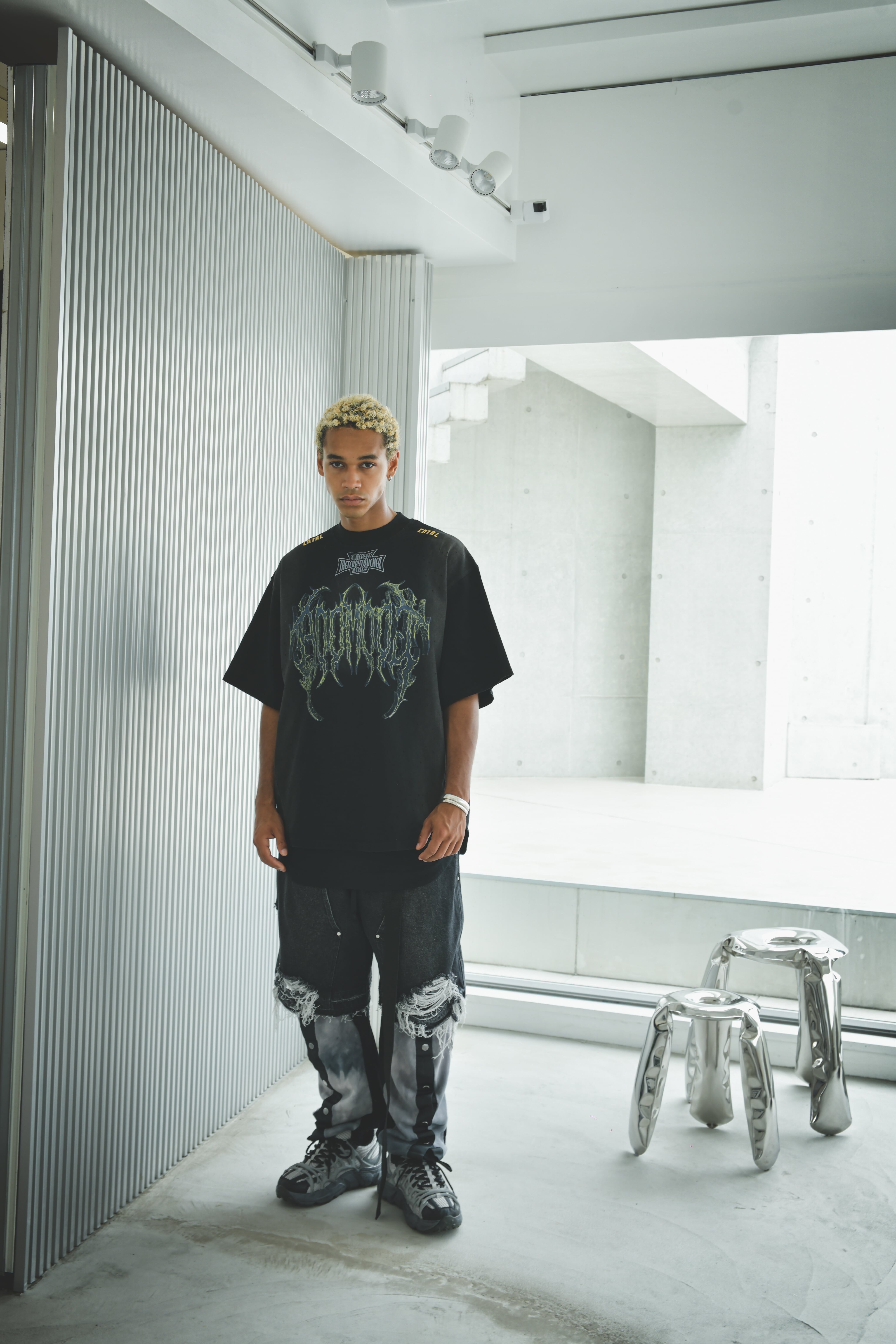 T.C.R GOD MODE DAMAGE S/S TEE - BLACK