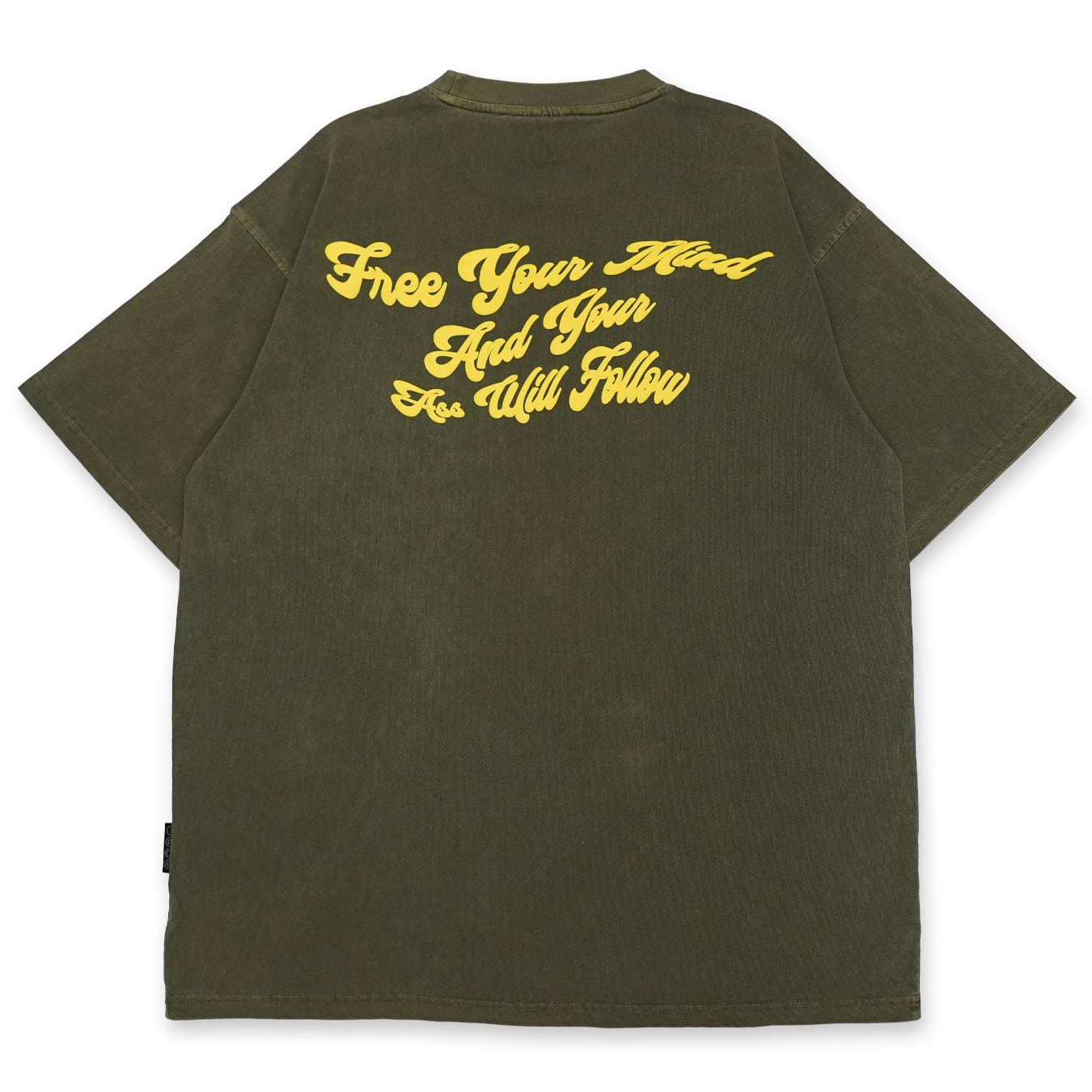 T.C.R LIGHTNING MARIA WASHED S/S TEE - GRAY GREEN