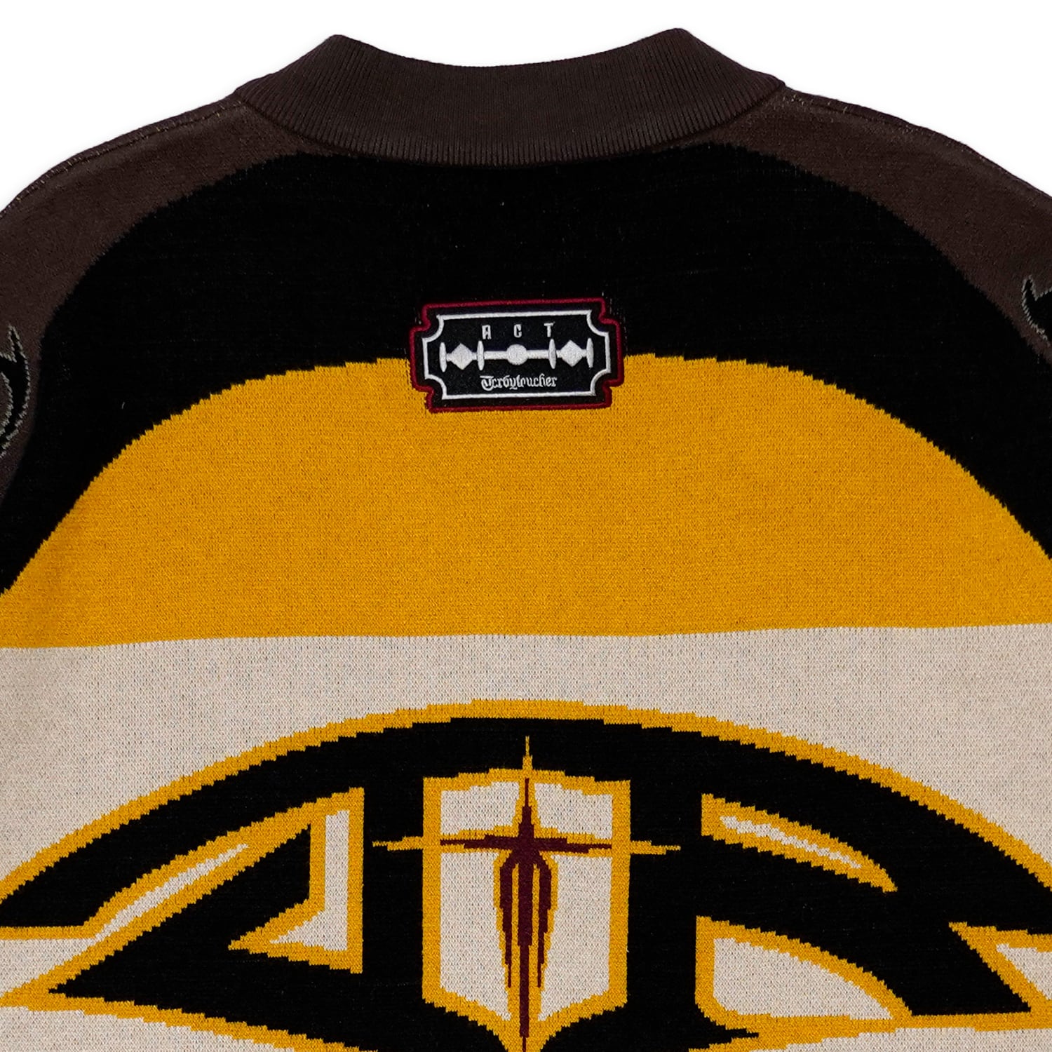 T.C.R RACING ZIP-UP KNIT SWEATER - MULTI