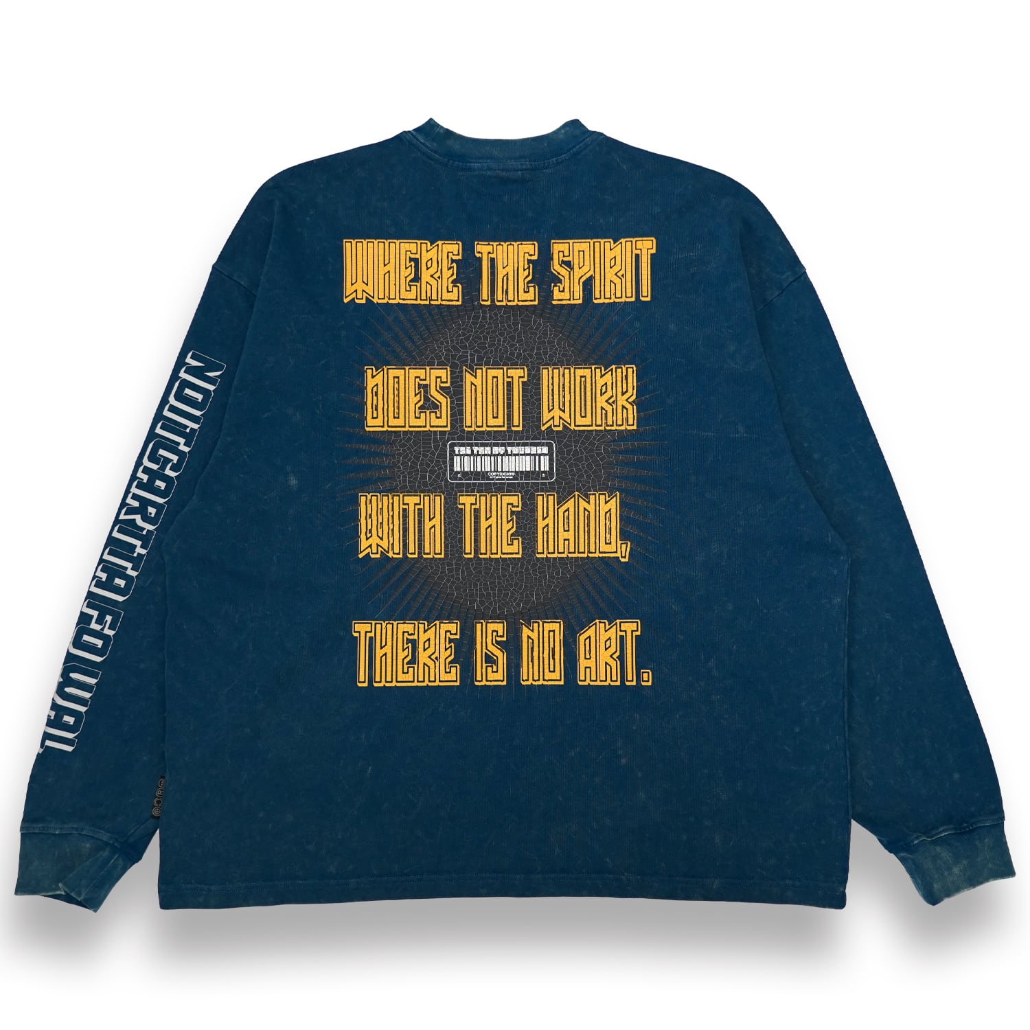 T.C.R MESSAGGIO L/S TEE - OLD BLUE GREEN