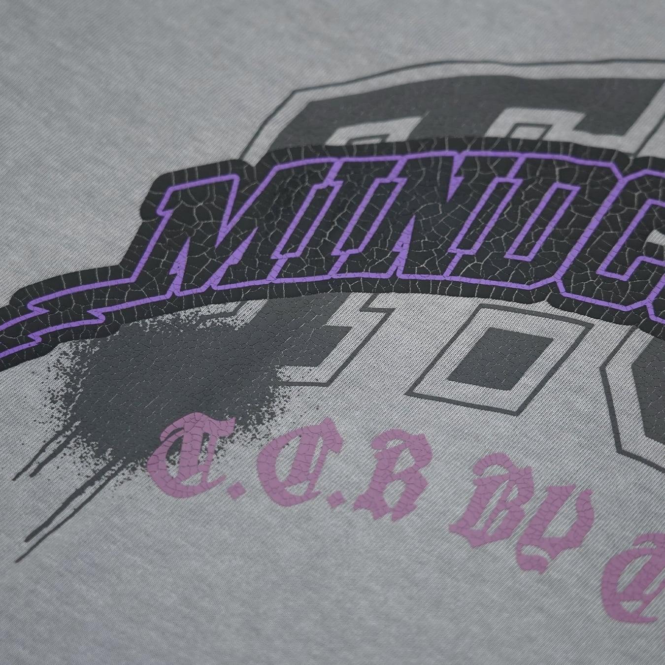 T.C.R MIND CONTROLLER WASHED S/S TEE - ASH GRAY