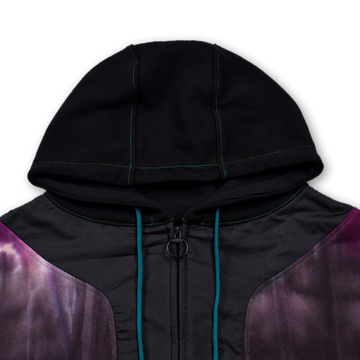 TCR ESSENTIAL TECH TIE DYE HOODIE  - PURPLE/BLACK