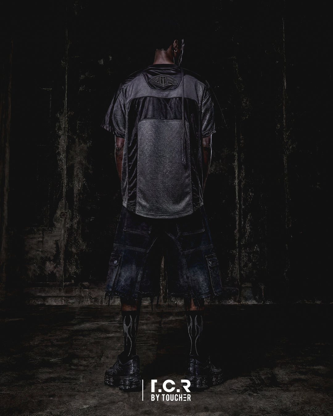 T.C.R DIVISION GAME MESH SHIRT - BLACK
