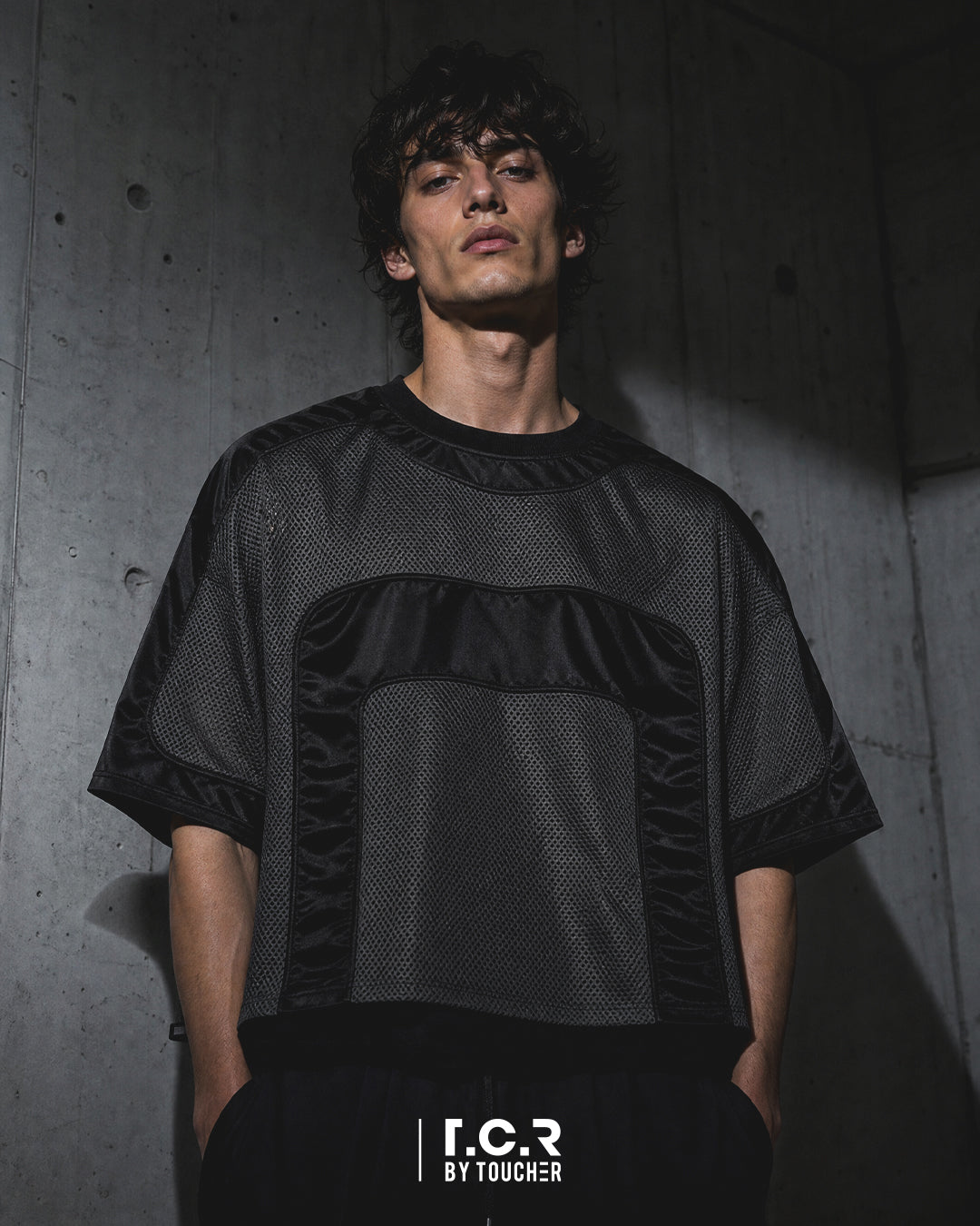 T.C.R DIVISION GAME MESH SHIRT - BLACK