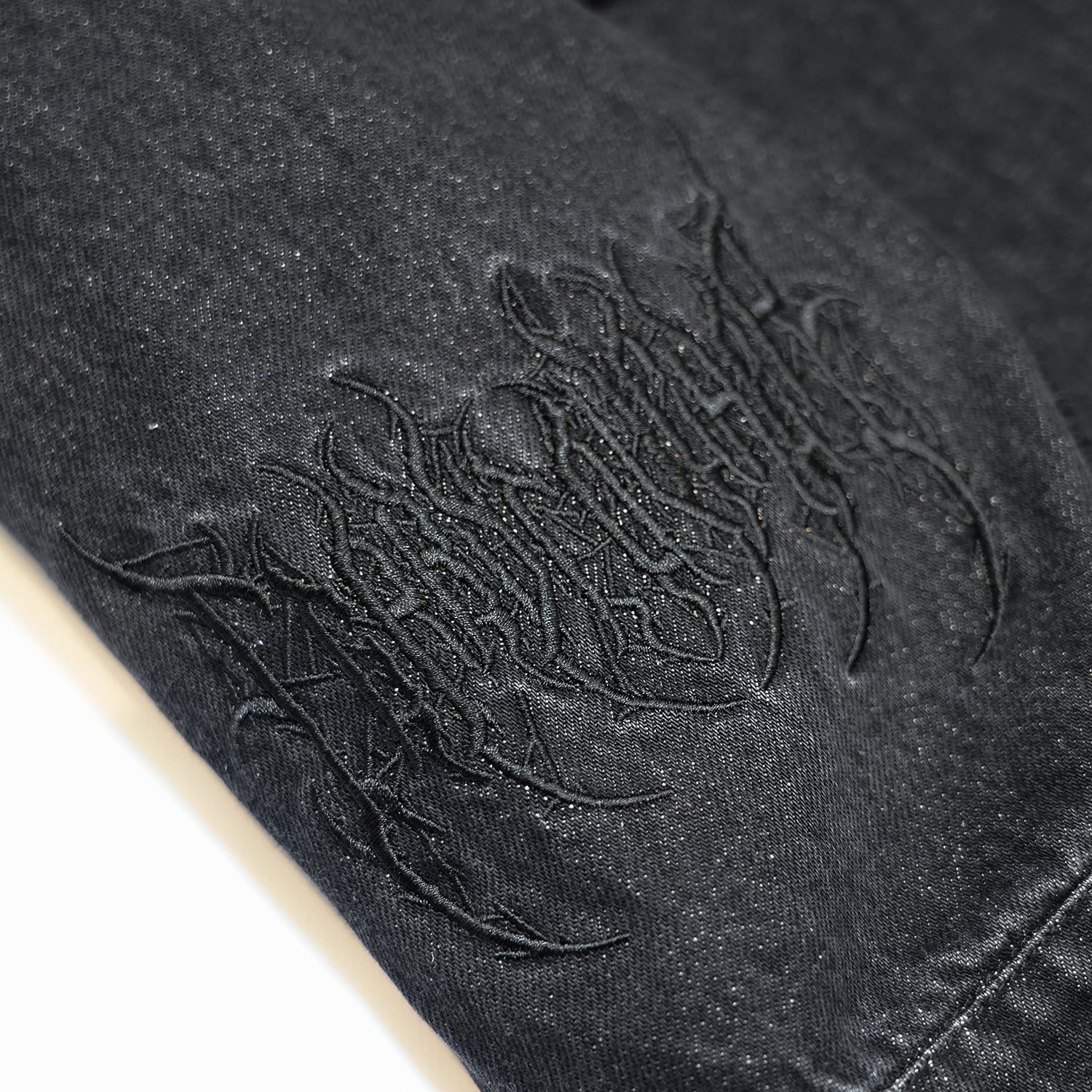 T.C.R NUOVA VISIONE CONTRAST DISTRESSED JACKET - BLACK