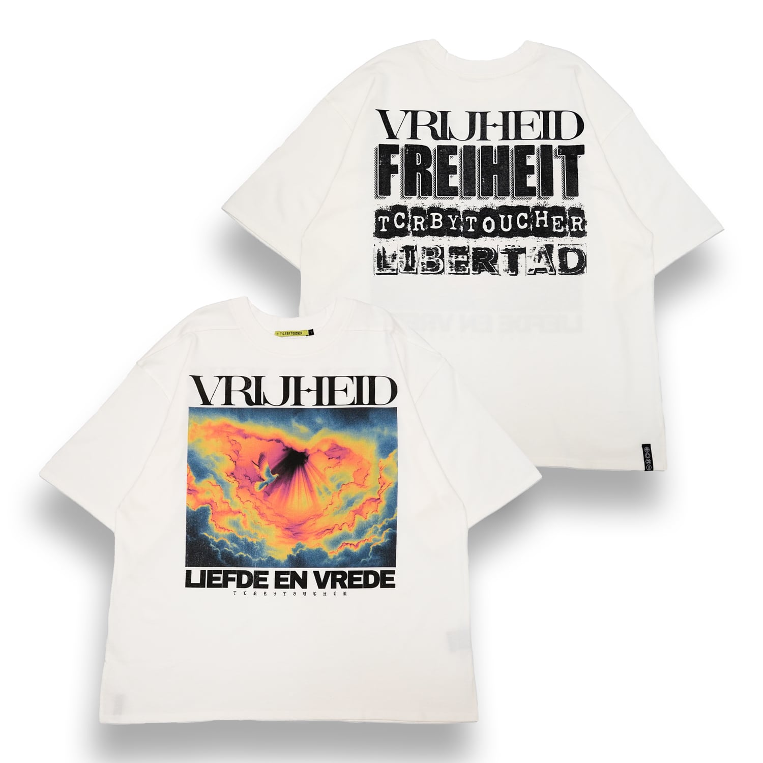 T.C.R VRIJHEID S/S TEE - WHITE
