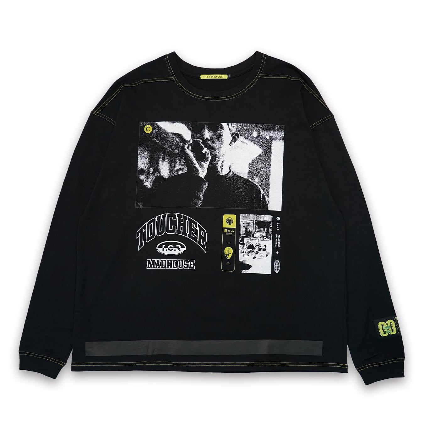 T.C.R SMOKING L/S TEE - BLACK