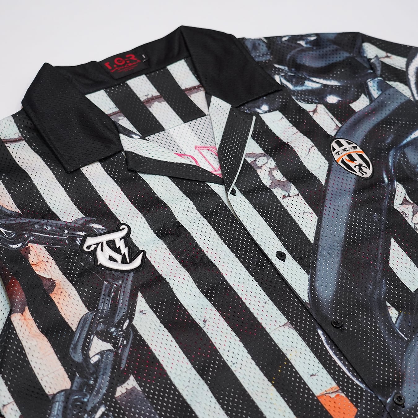 T.C.R CHAIN REACTION ALLOVER S/S MESH SHIRTS