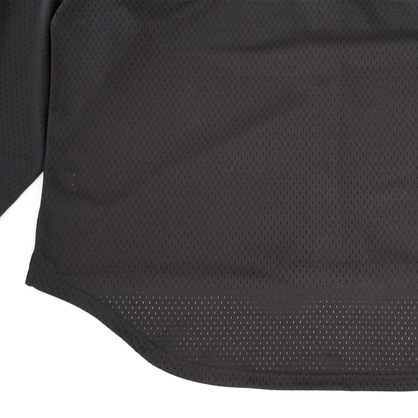 T.C.R LIGHTNING LOGO L/S MESH SHIRTS - BLACK