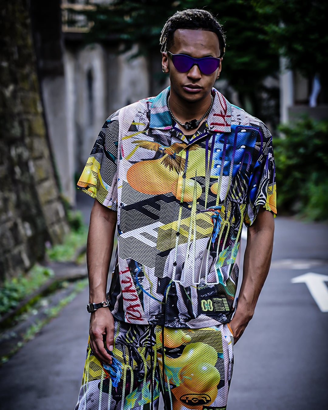 T.C.R PARADISE ALL OVER MESH SHORTS V2 -  MULTI