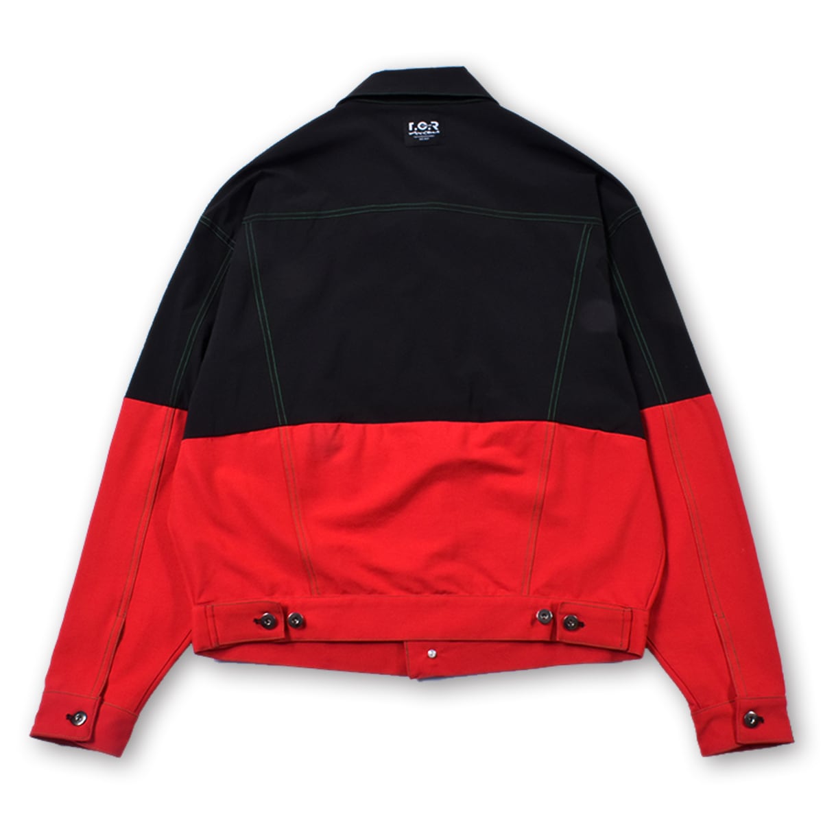 T.C.R EQUIPMENT TRUCKER JACKET V2 - BLACK/RED