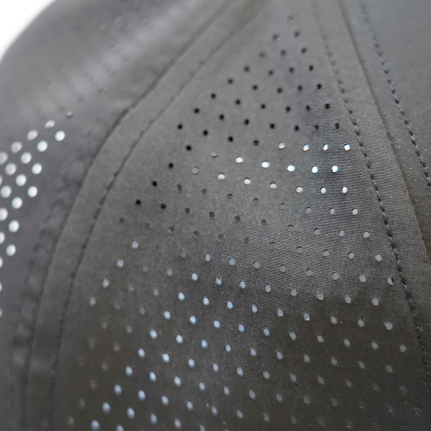 T.C.R NU-YOUTH LASER CUT HOLE QUICK DRY 6PANEL CAP - BLACK