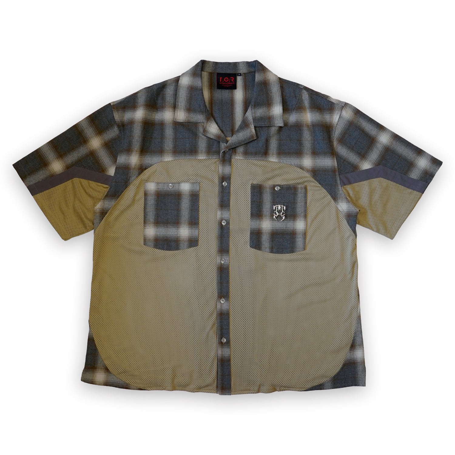 T.C.R TEMPTING MESH SHIRTS - KHAKI