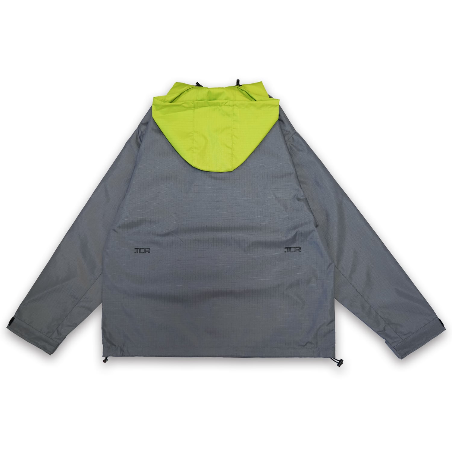 T.C.R WATERPROOF ANORAK VENTURE JACKET - GRAY / LIME GREEN