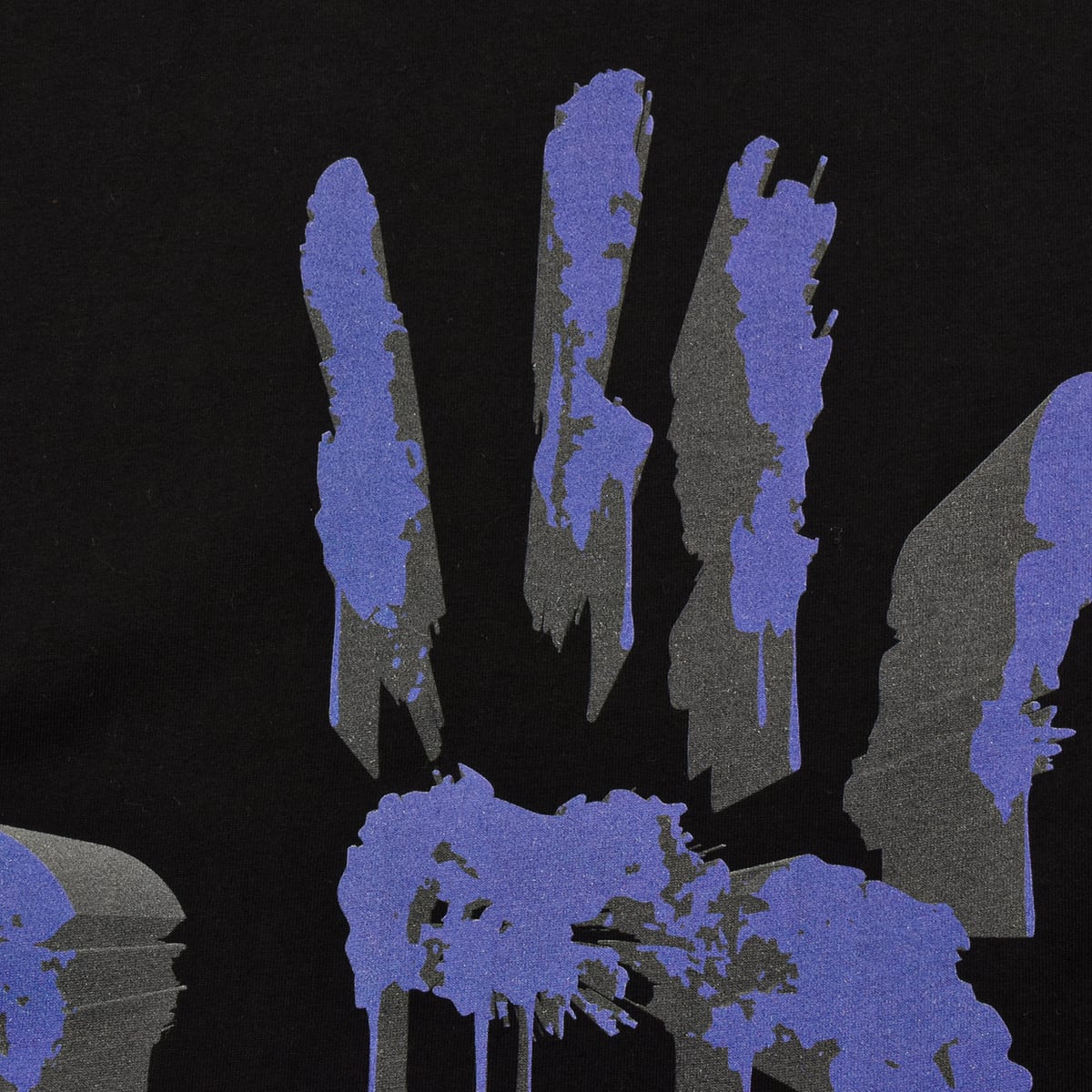 LIQUID OVERSIZED  L/S TEE - BLACK/GREEN