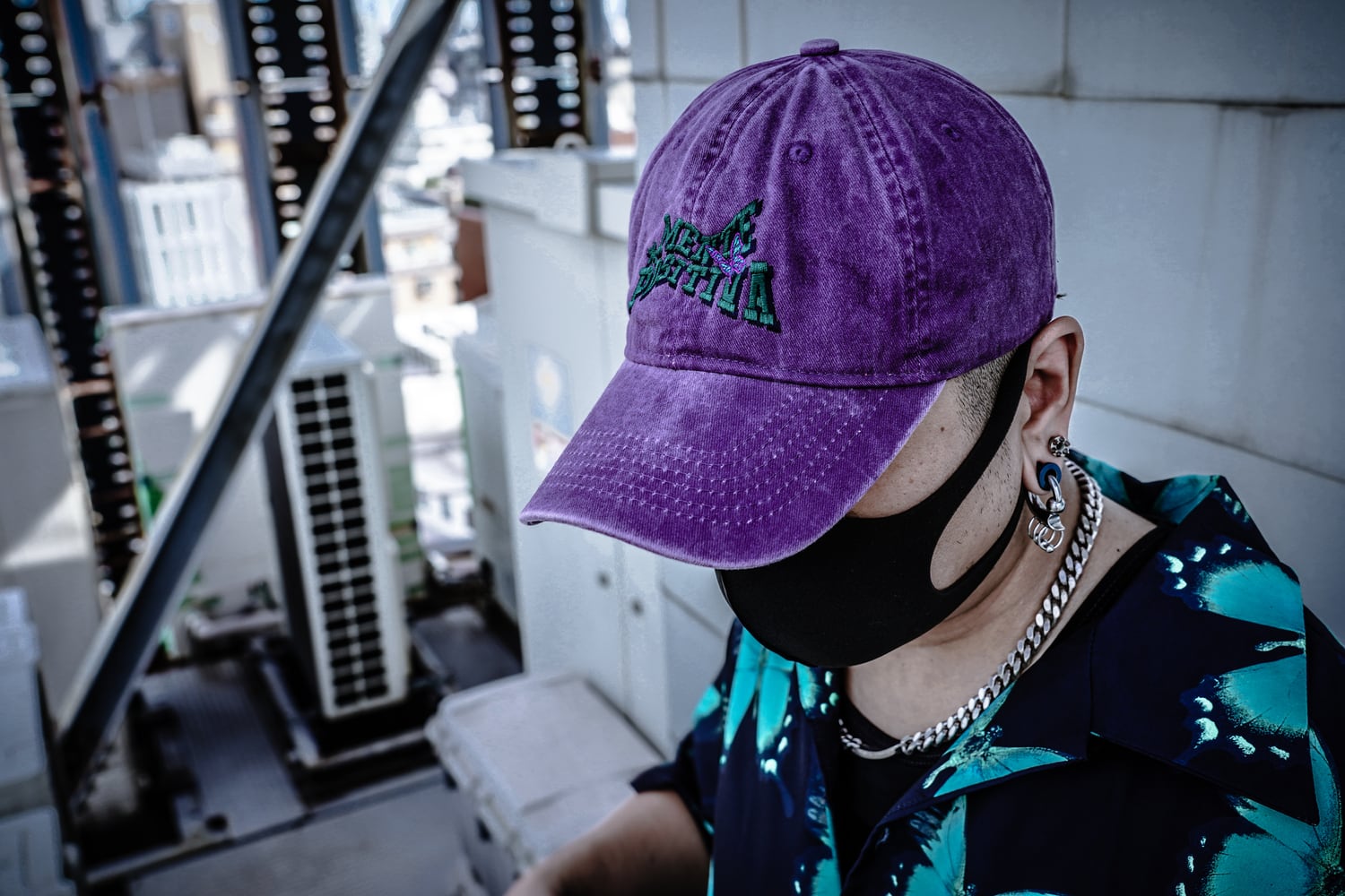T.C.R MENTE POSITIVA WASHED LOW CAP - PURPLE