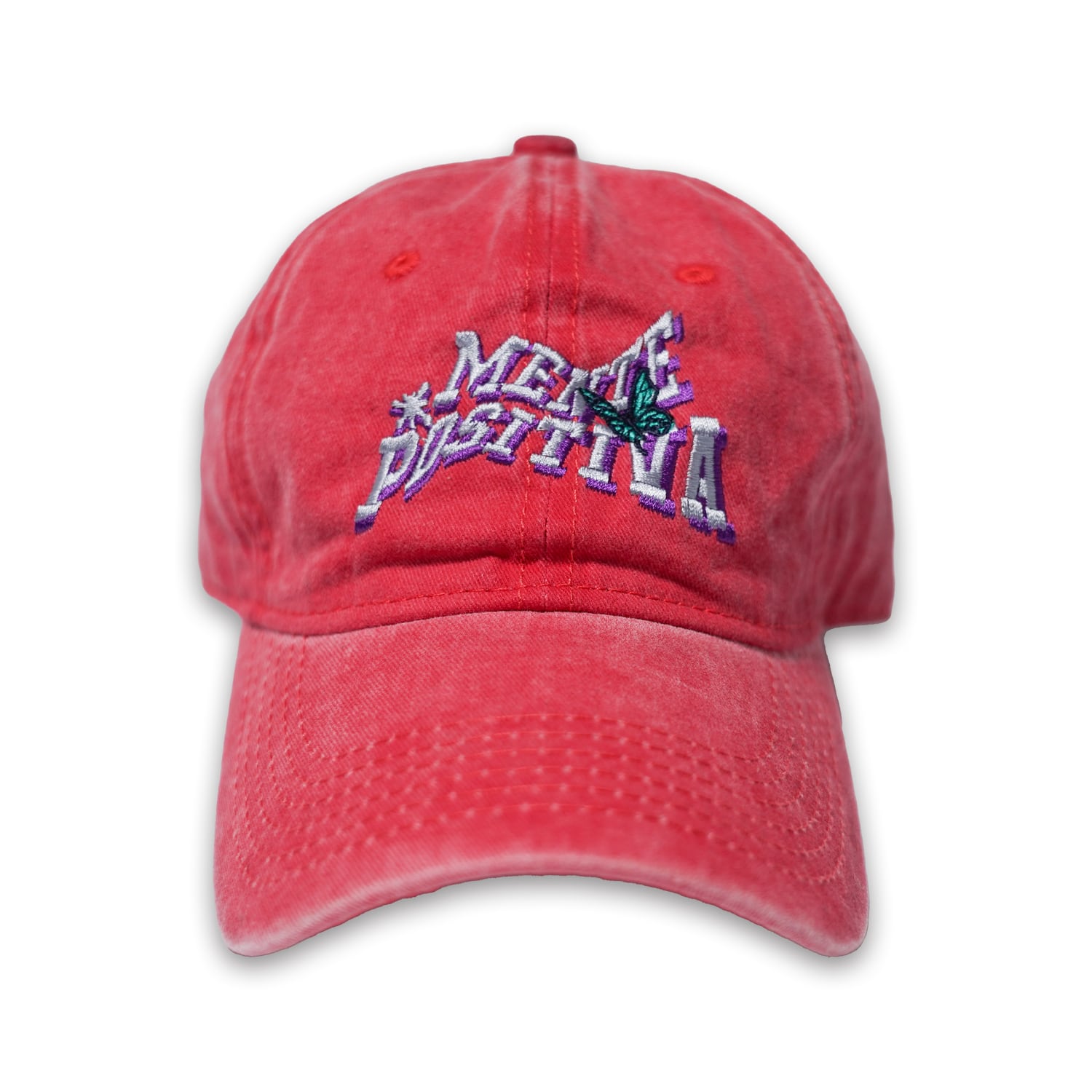 T.C.R MENTE POSITIVA WASHED LOW CAP - RED
