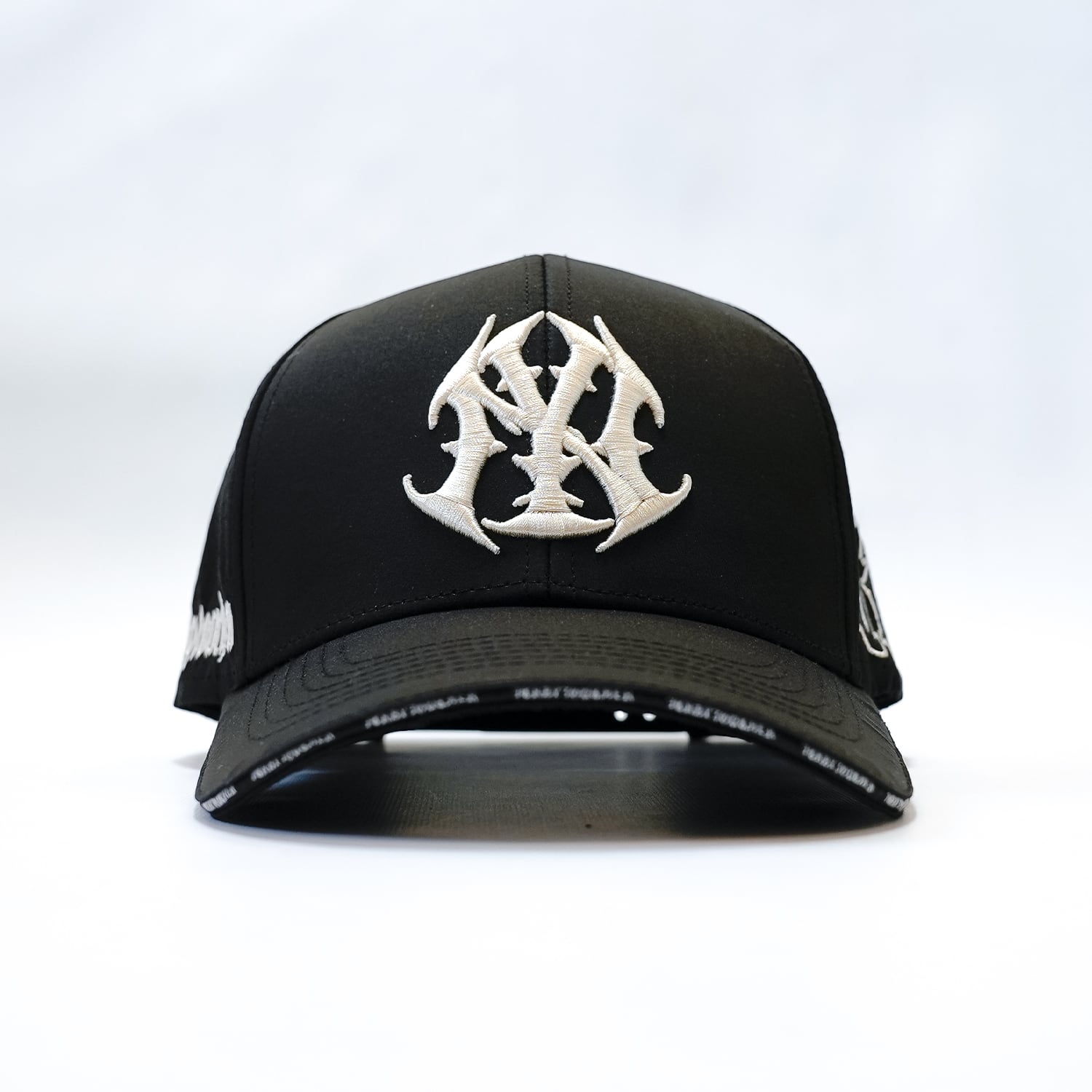 T.C.R NU-YOUTH LASER CUT HOLE QUICK DRY 6PANEL CAP - BLACK