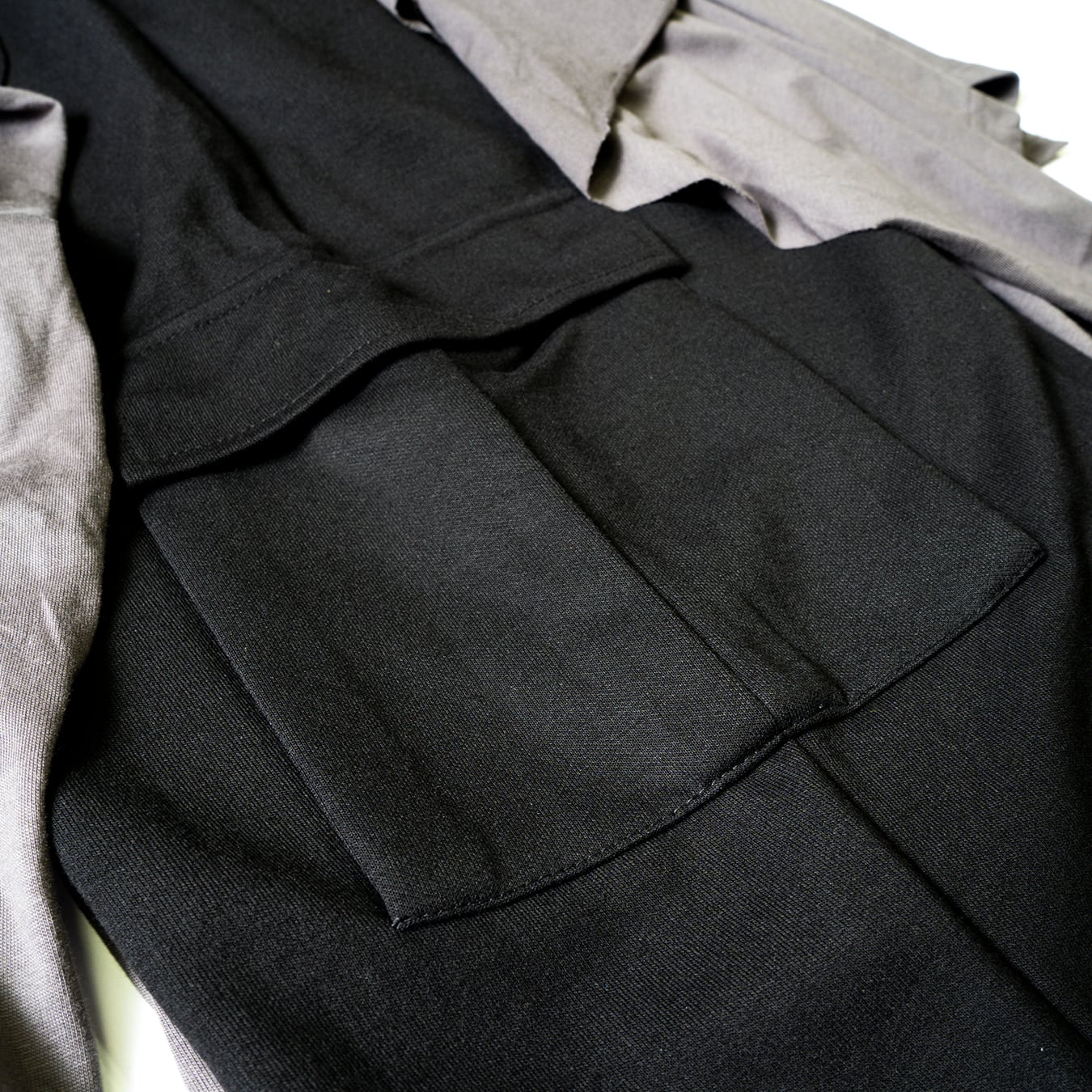 REWORK SWEAT CARGO PANTS - GRAY/BLACK