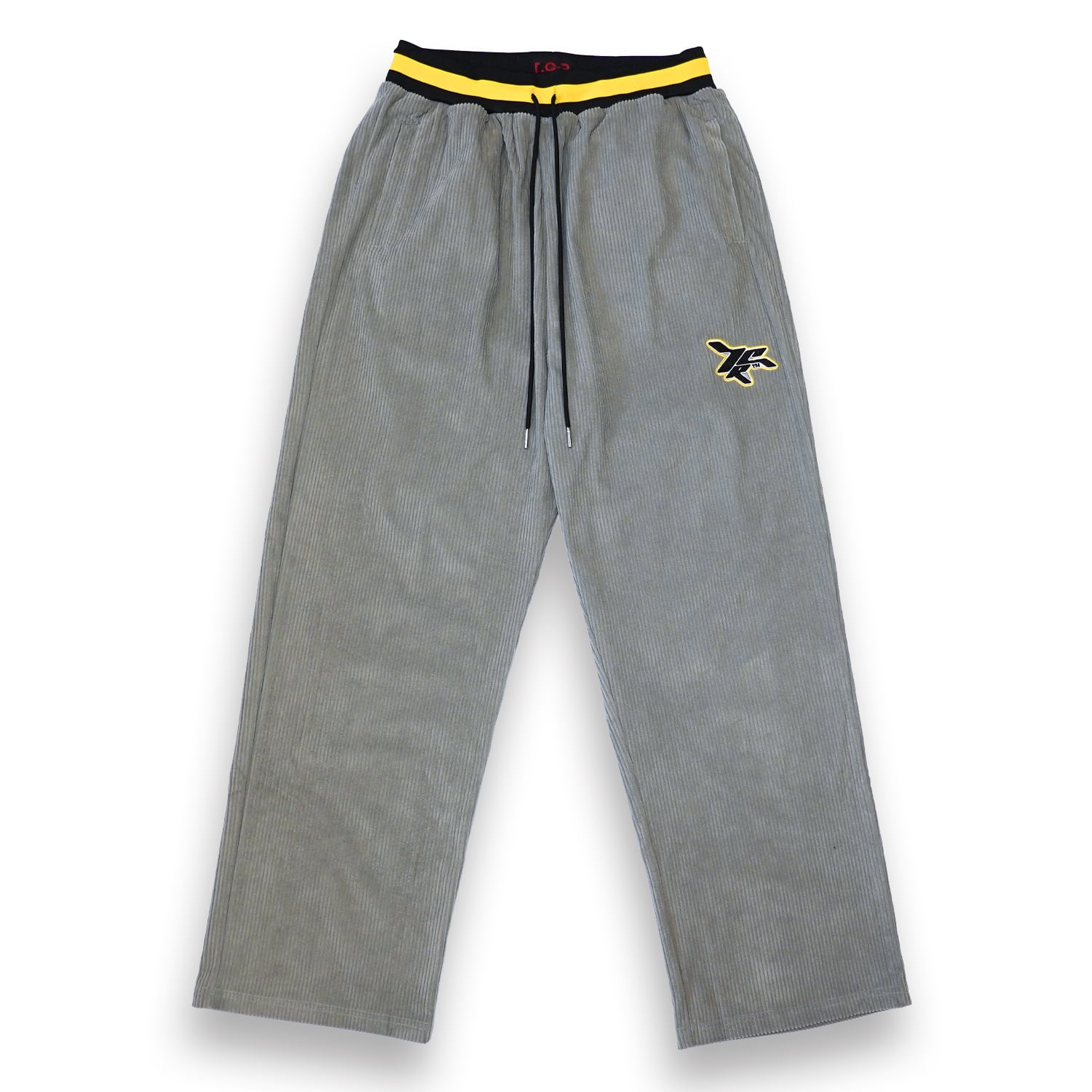 T.C.R CORDUROY WIDE EASY PANTS - GRAY