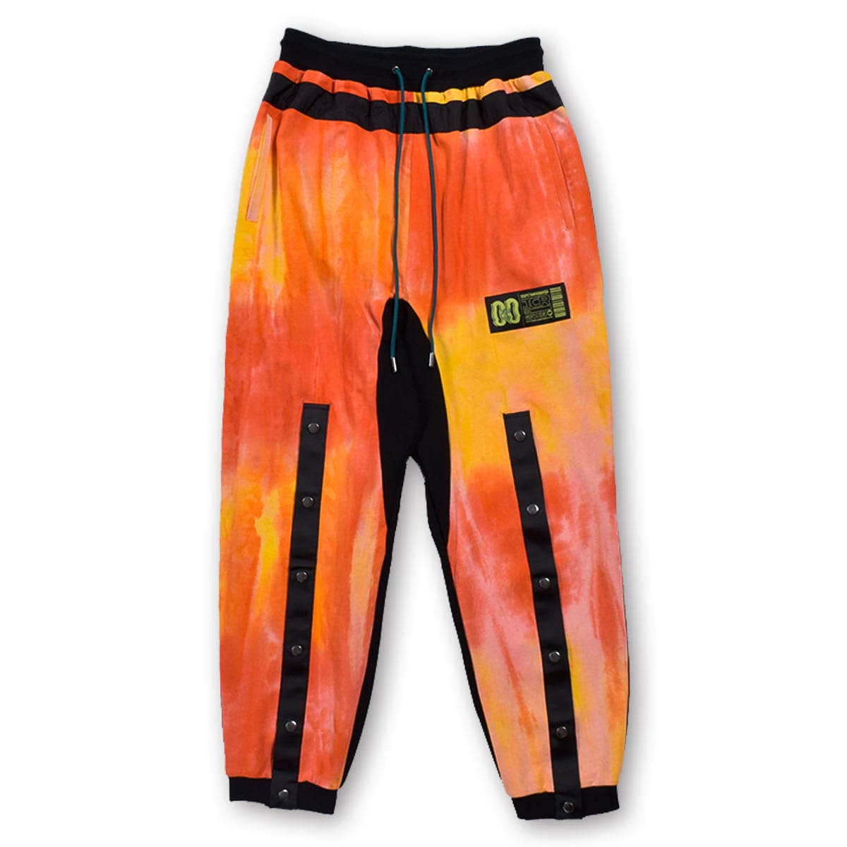 TCR ESSENTIAL TECH TIE DYE JOGGER  - ORANGE/BLACK