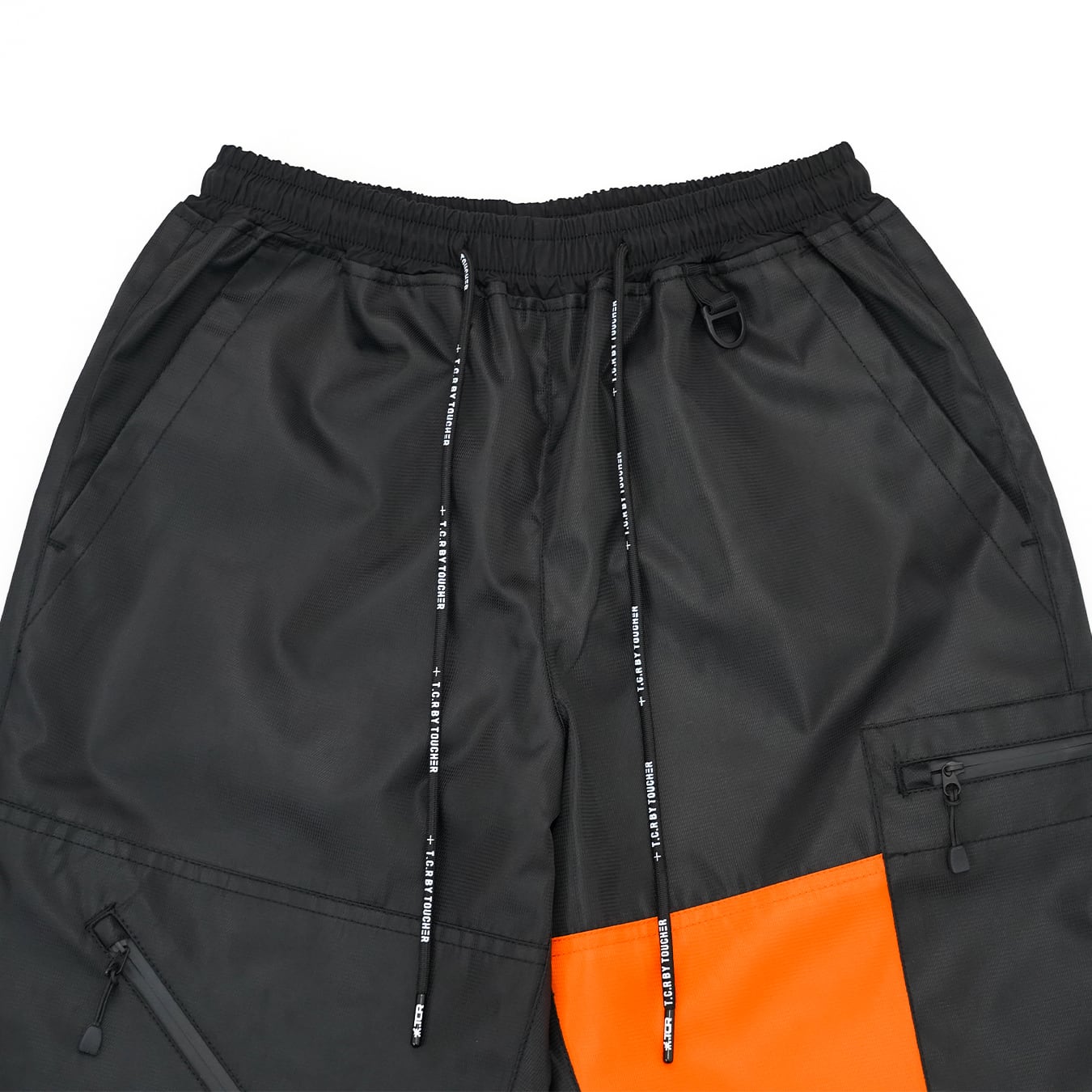 T.C.R WATERPROOF VENTURE PANTS - BLACK / ORANGE