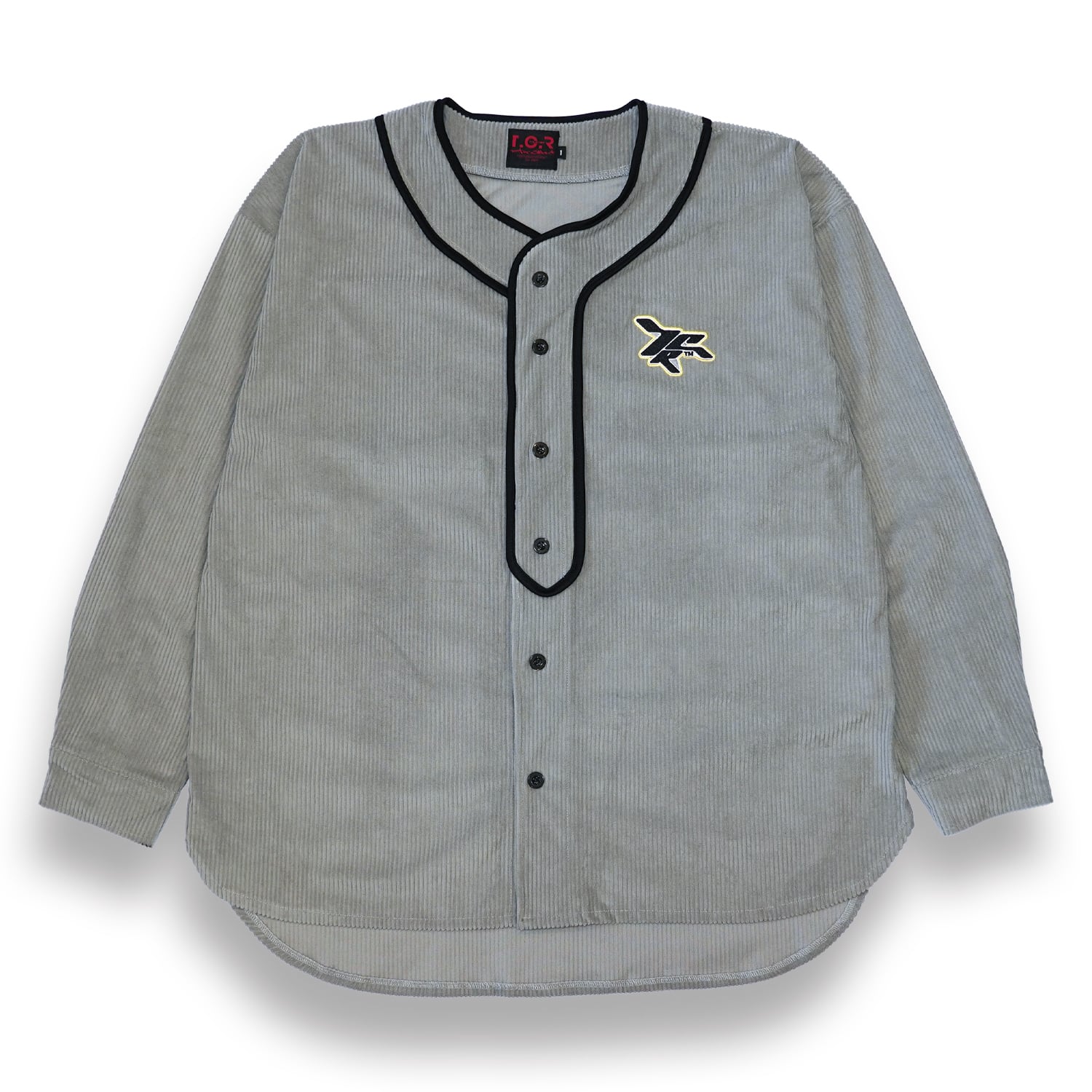 T.C.R BASEBALL CORDUROY OUTERSHIRTS - GRAY