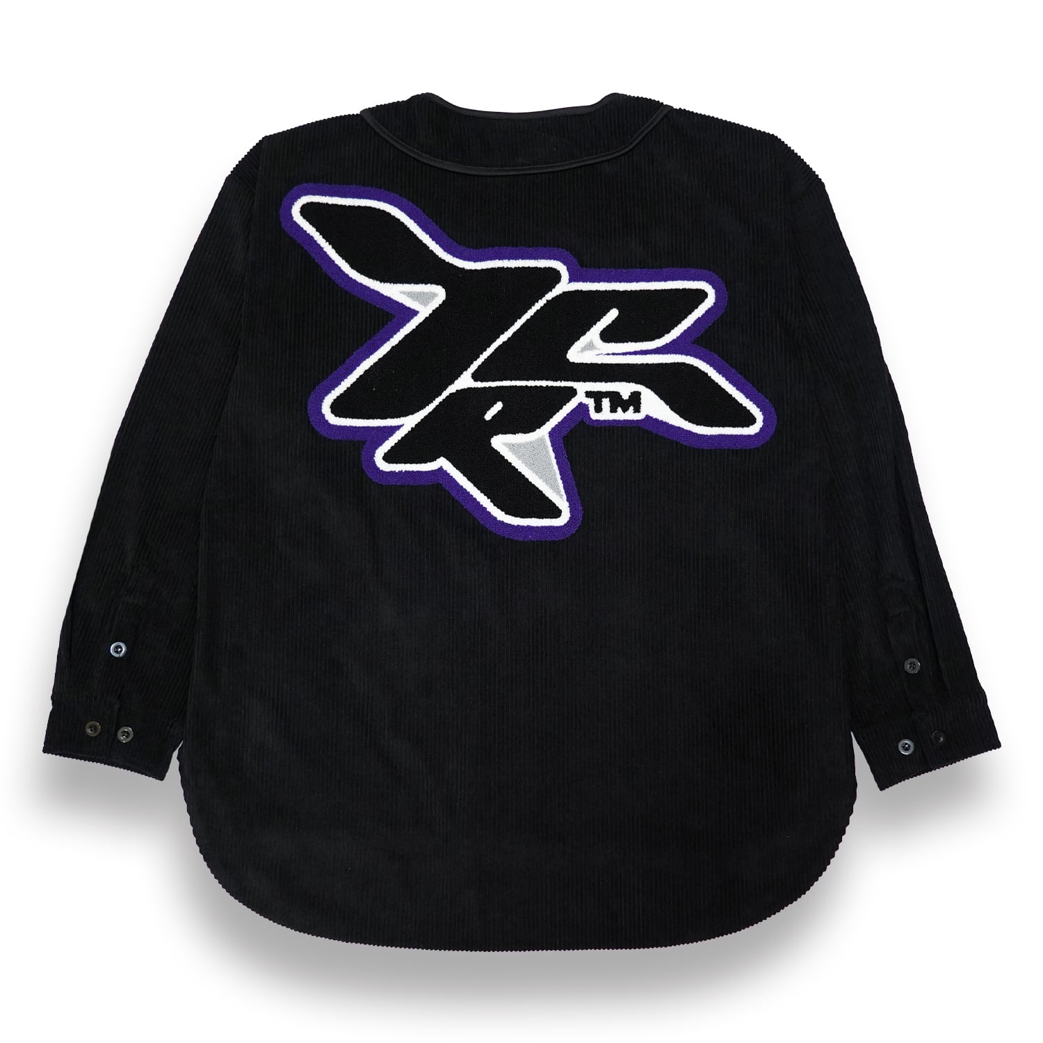 T.C.R BASEBALL CORDUROY OUTERSHIRTS - BLACK