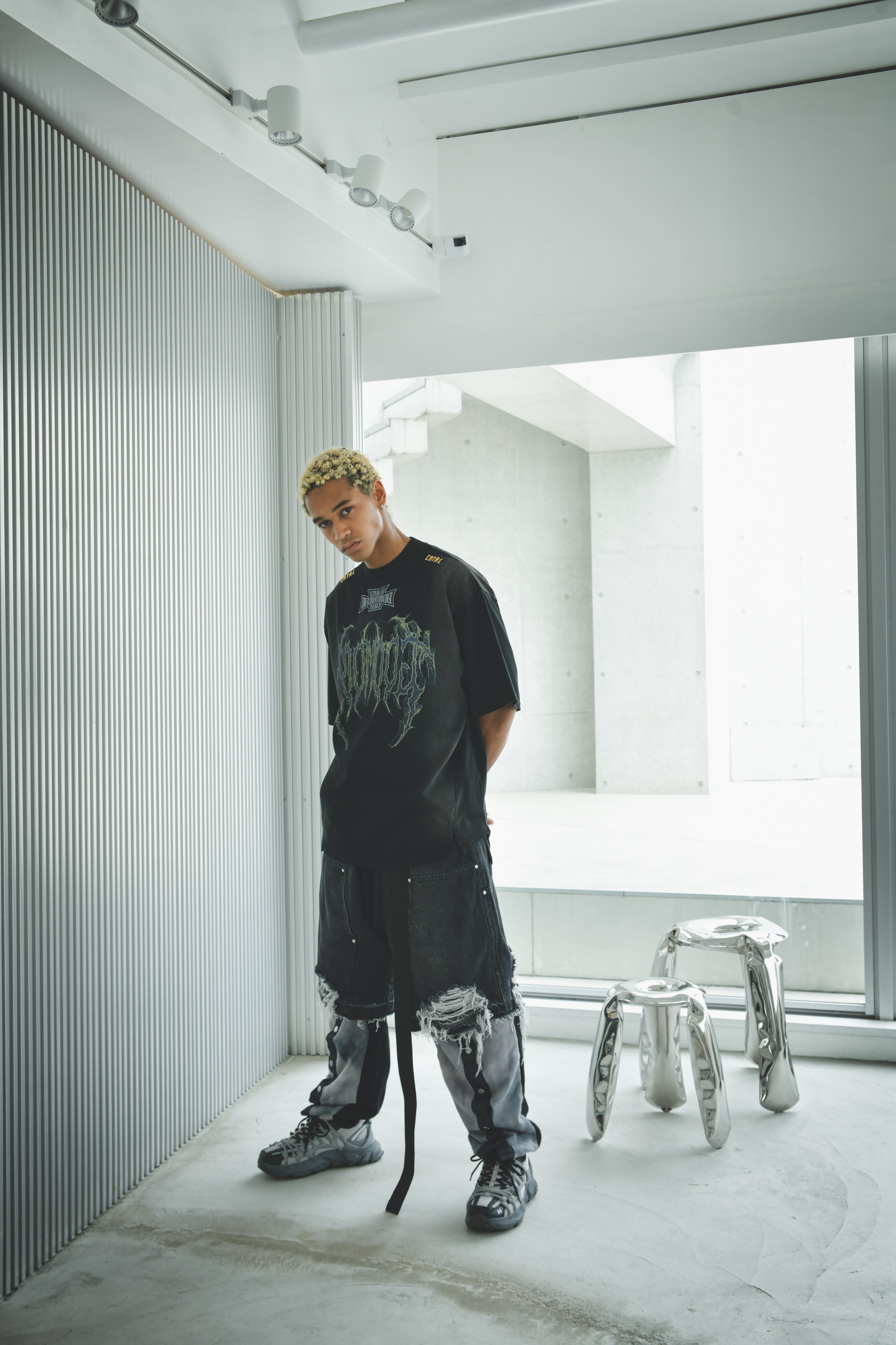 T.C.R GOD MODE DAMAGE S/S TEE - BLACK
