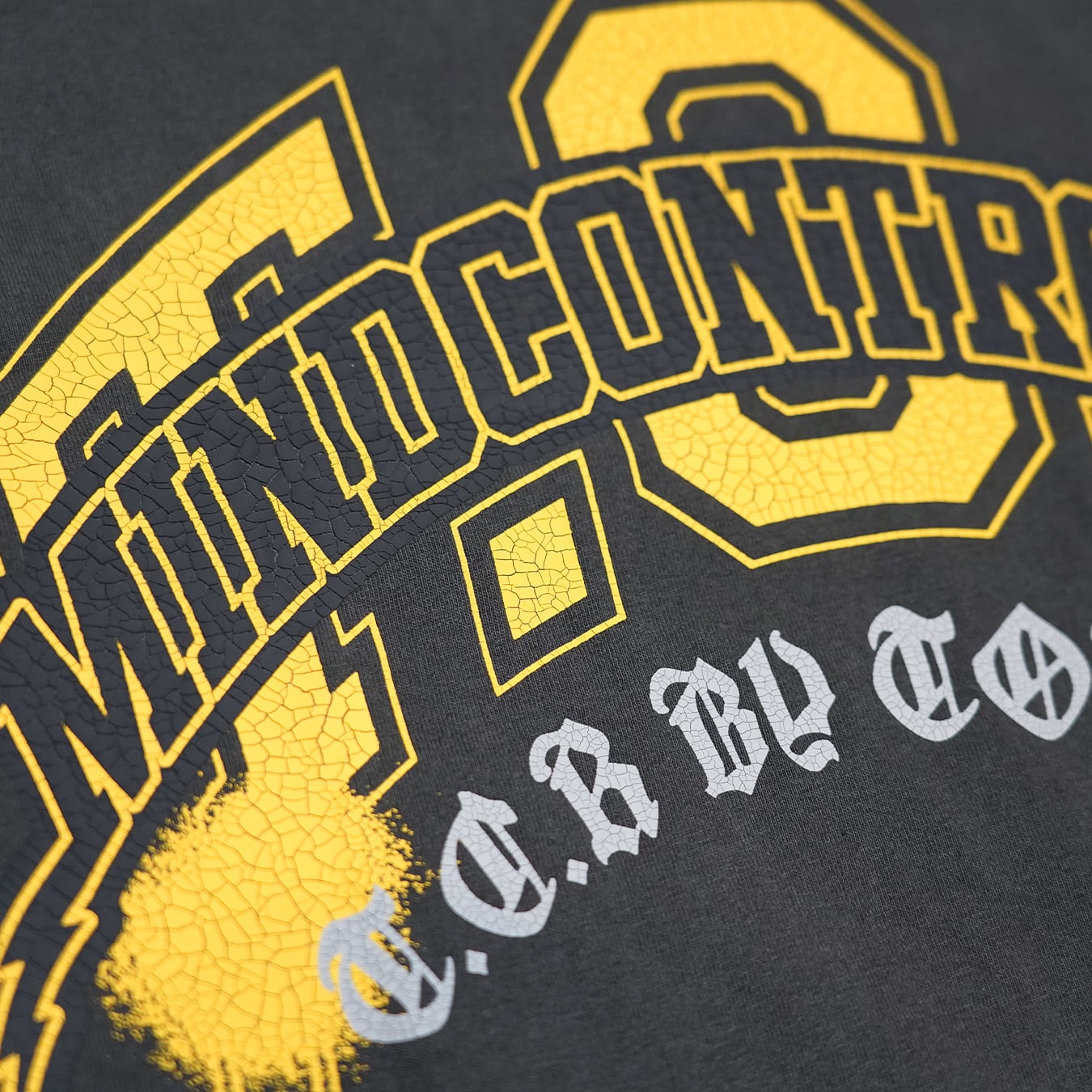 T.C.R MIND CONTROLLER WASHED S/S TEE - DARK GRAY