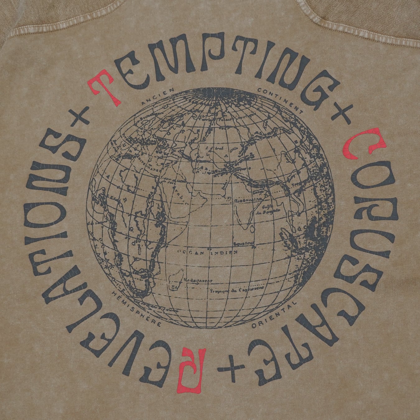 T.C.R ANGELS WASHED S/S PANEL TEE - IVOLY