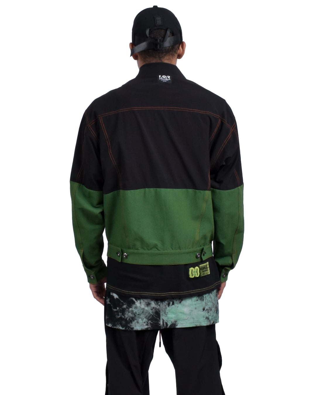 T.C.R EQUIPMENT TRUCKER JACKET V2 - BLACK/GREEN