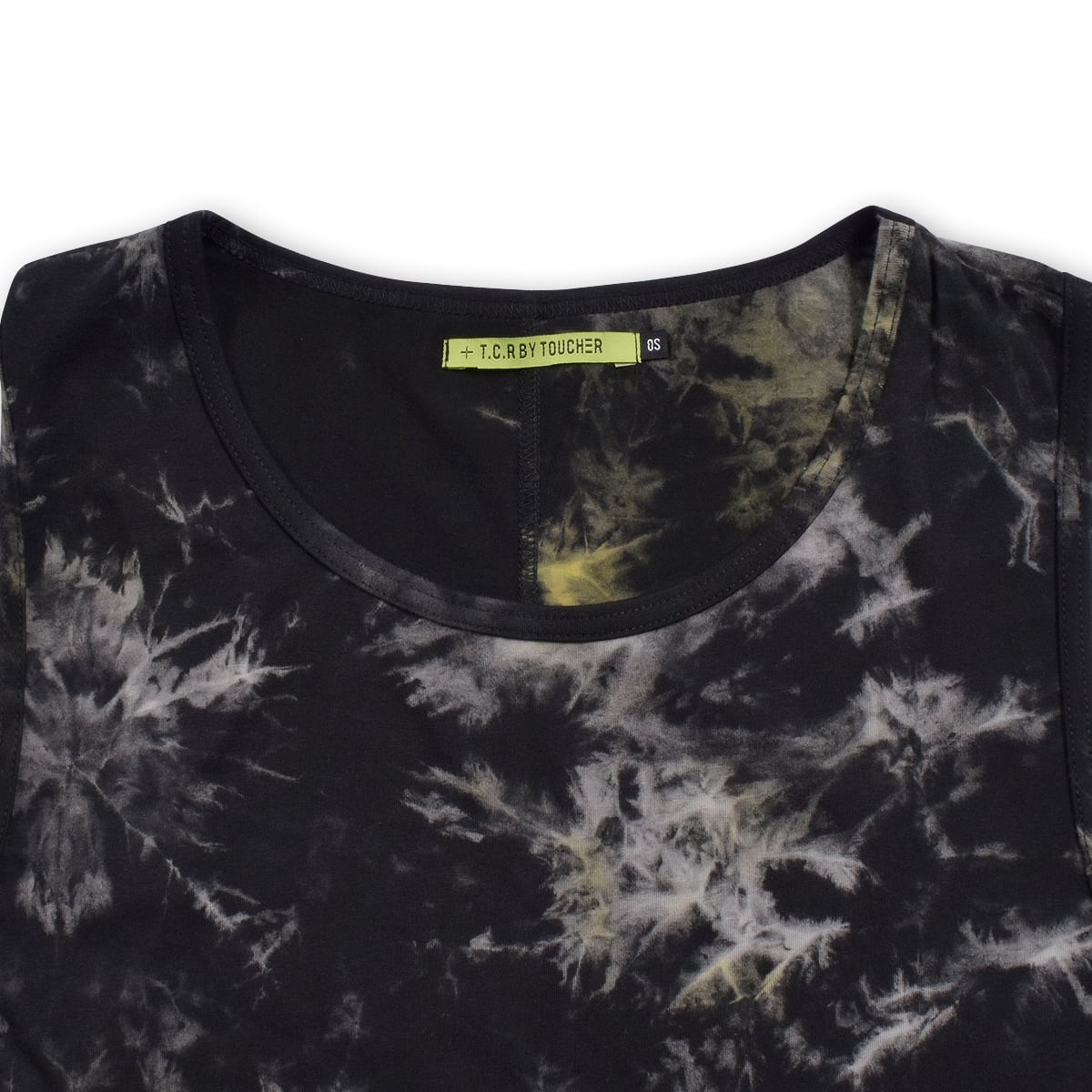 T.C.R TIE DYE LAYERED TANK TOP - YELLOW