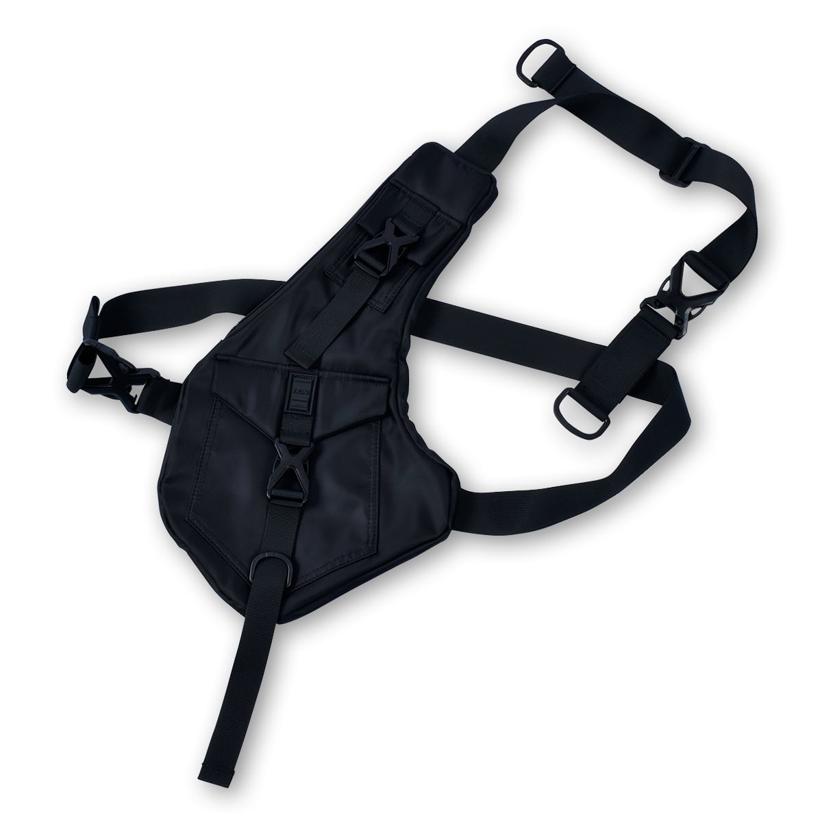 HARNESS BELT BODY BAG - BLACK